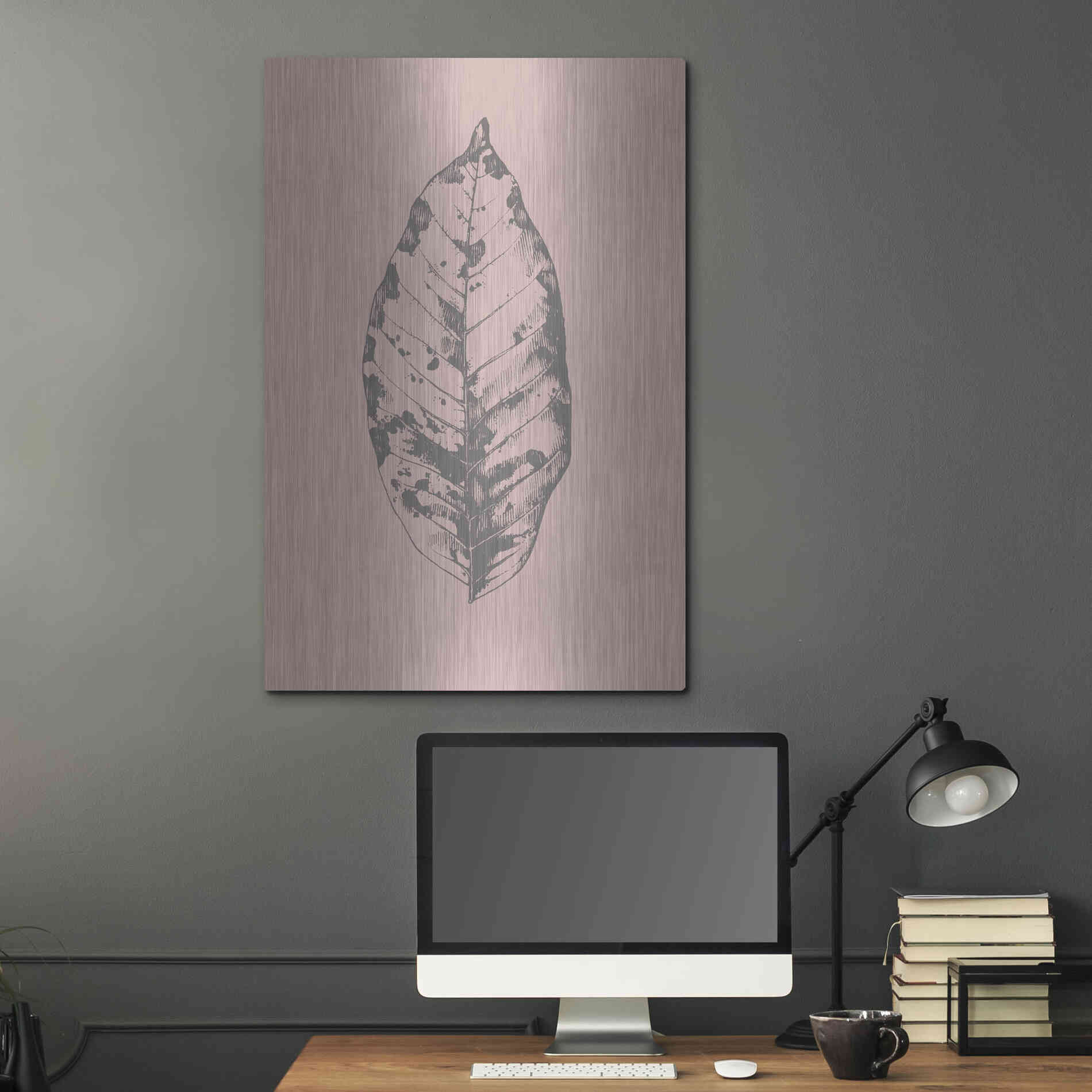 Luxe Metal Art 'Botanica 1' by Design Fabrikken, Metal Wall Art,24x36