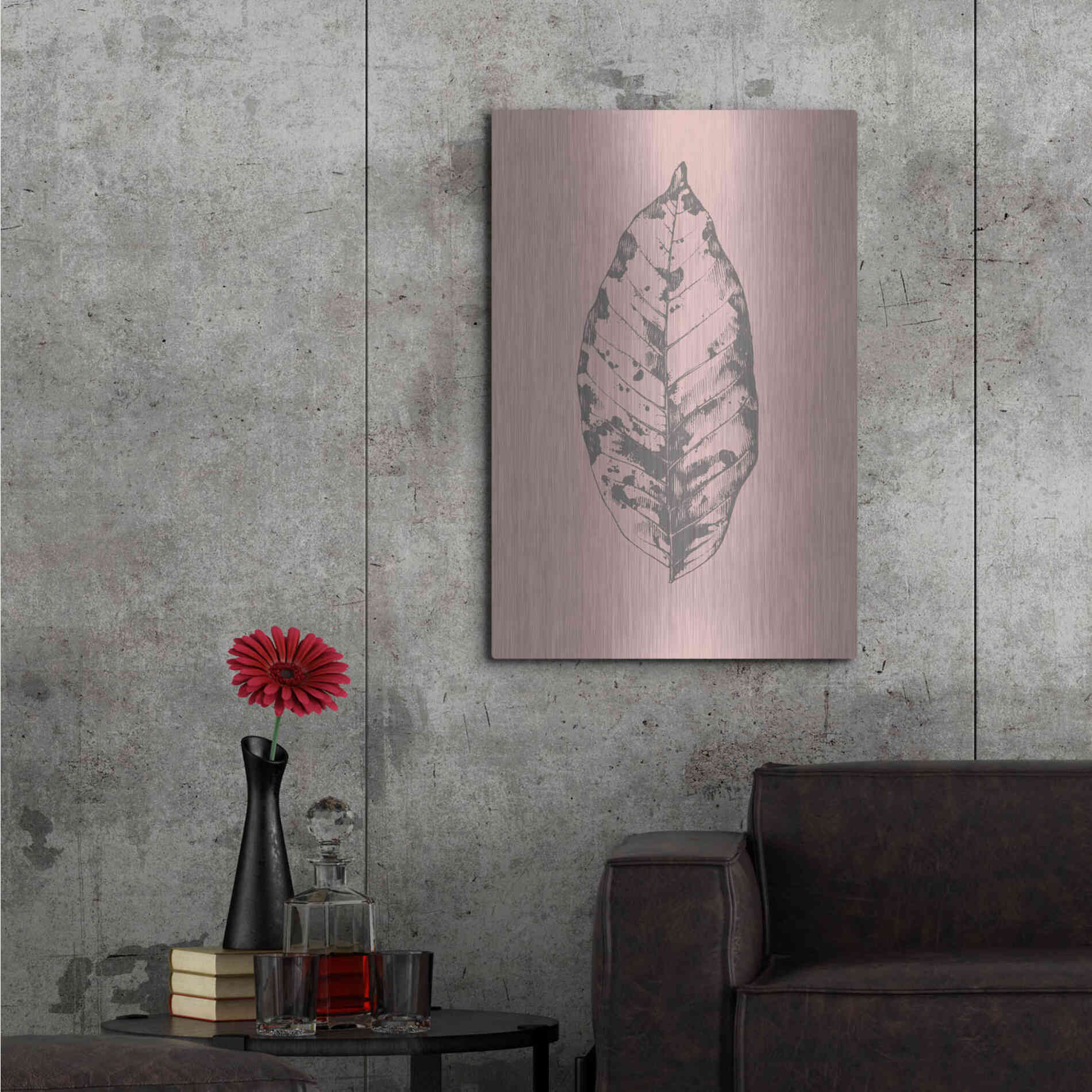 Luxe Metal Art 'Botanica 1' by Design Fabrikken, Metal Wall Art,24x36