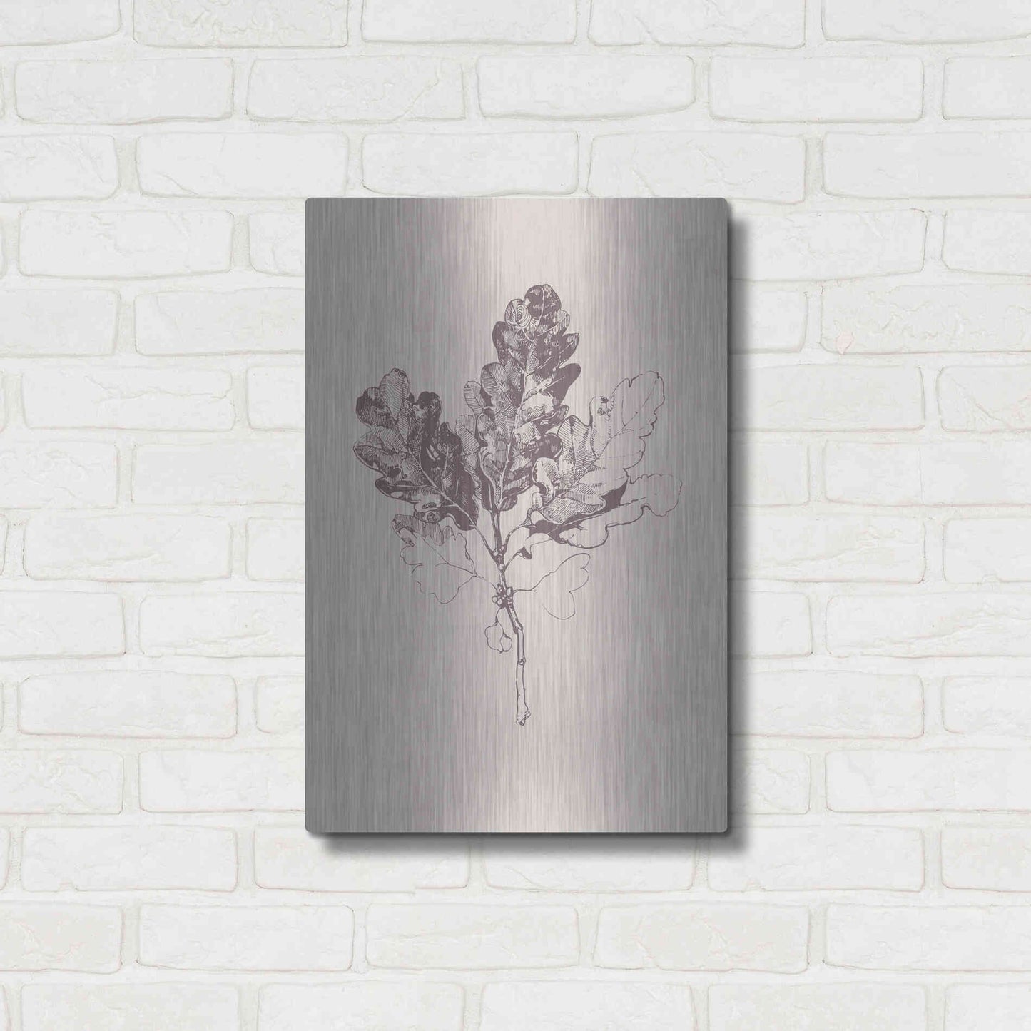 Luxe Metal Art 'Botanica 3' by Design Fabrikken, Metal Wall Art,16x24