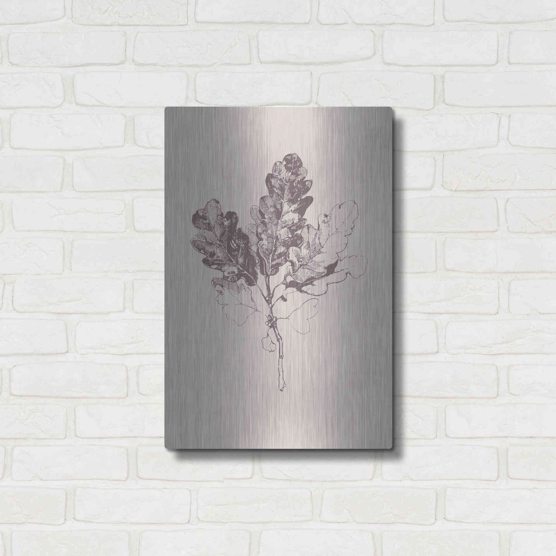 Luxe Metal Art 'Botanica 3' by Design Fabrikken, Metal Wall Art,16x24