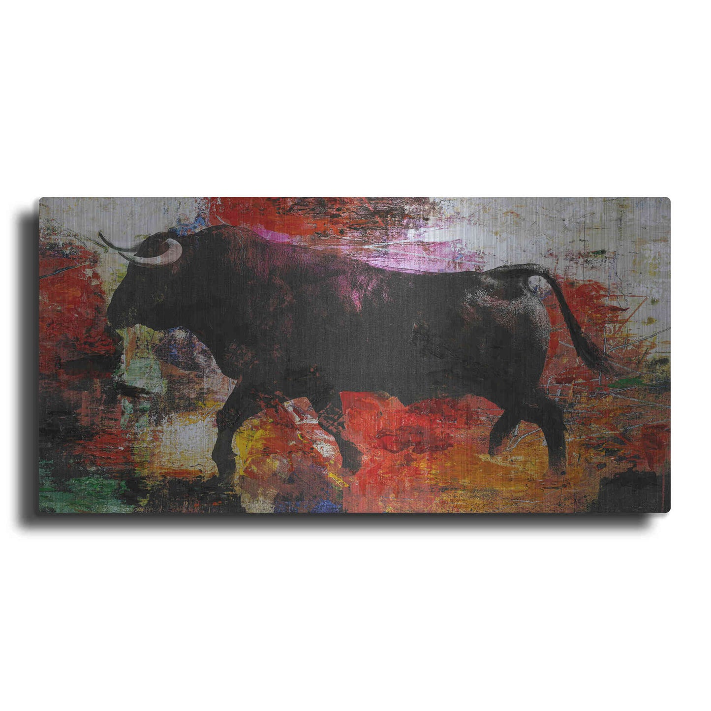 Luxe Metal Art 'Bull' by Design Fabrikken, Metal Wall Art