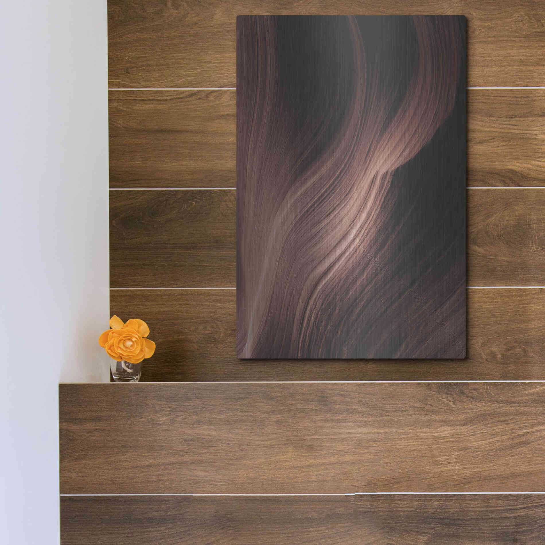 Luxe Metal Art 'Cave 1' by Design Fabrikken, Metal Wall Art,12x16