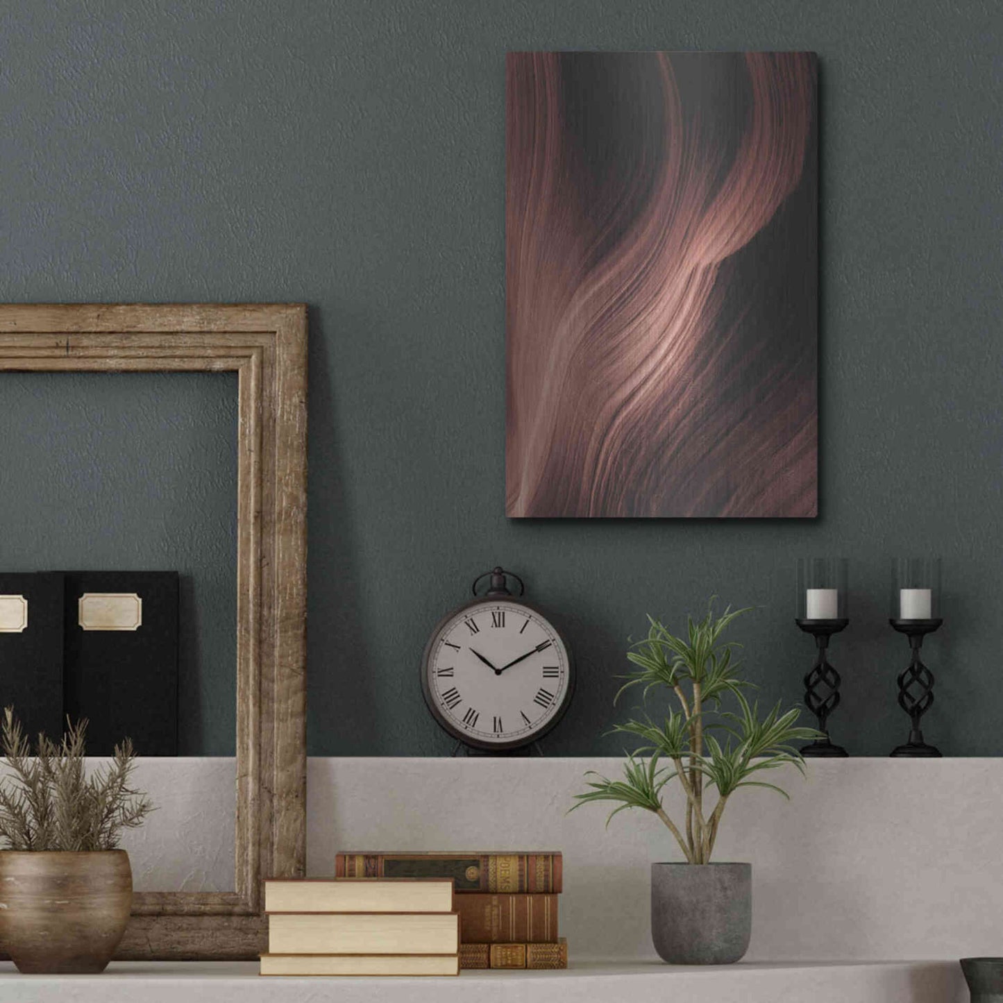 Luxe Metal Art 'Cave 1' by Design Fabrikken, Metal Wall Art,12x16