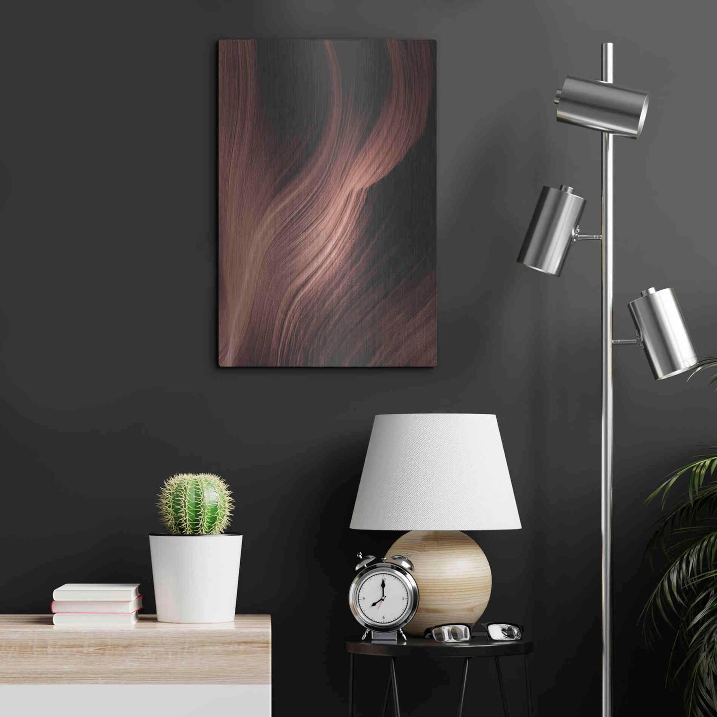 Luxe Metal Art 'Cave 1' by Design Fabrikken, Metal Wall Art,16x24