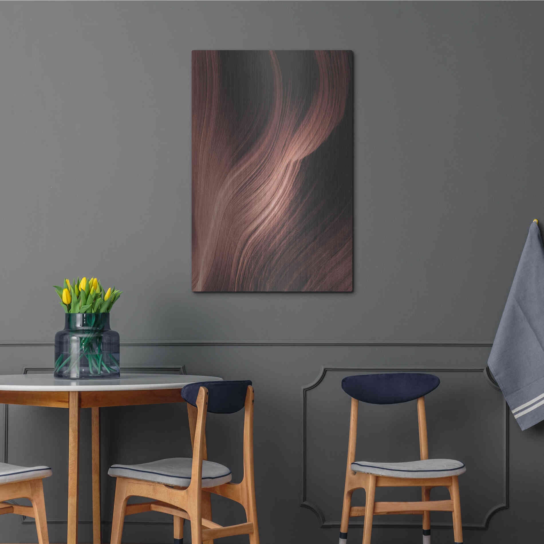 Luxe Metal Art 'Cave 1' by Design Fabrikken, Metal Wall Art,24x36