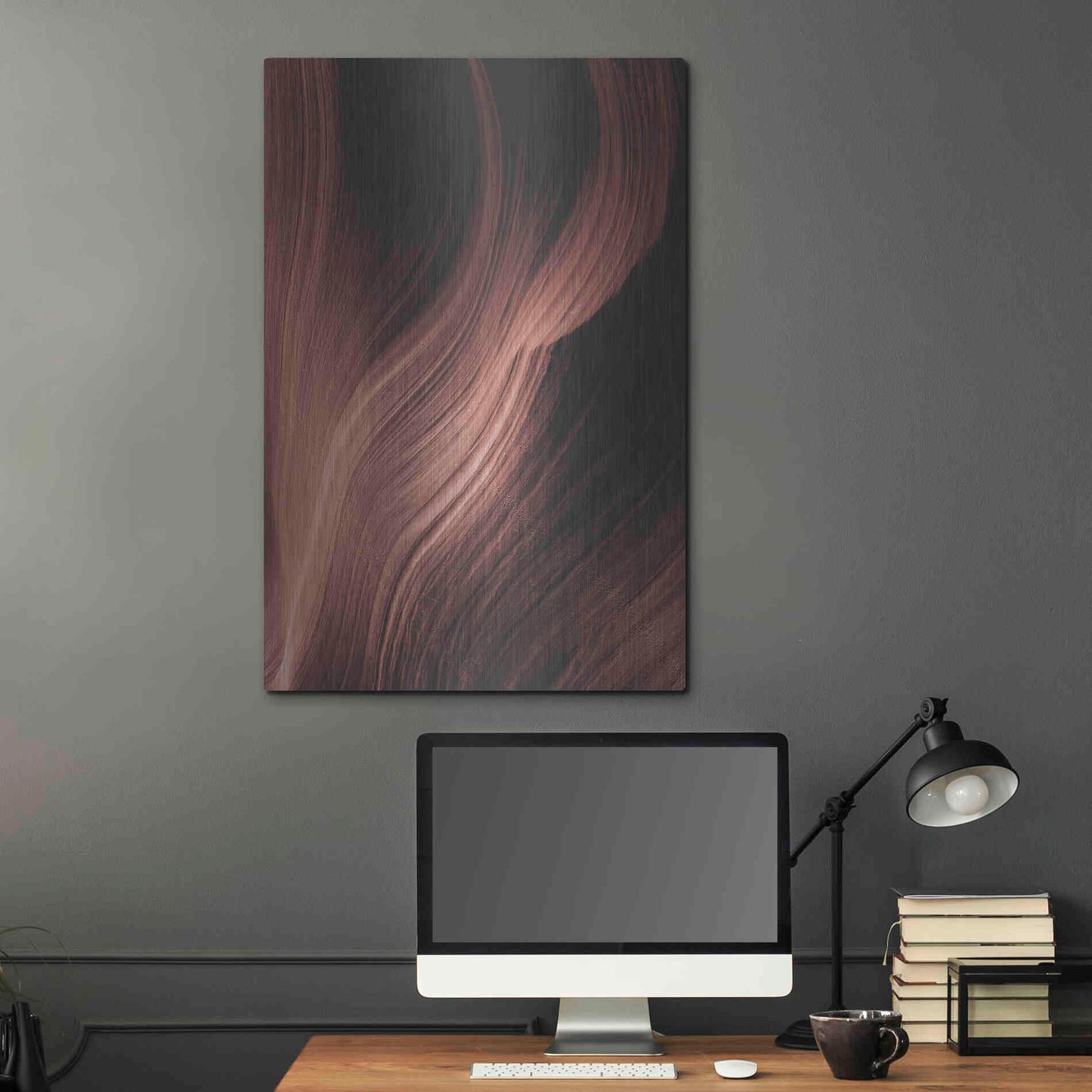 Luxe Metal Art 'Cave 1' by Design Fabrikken, Metal Wall Art,24x36