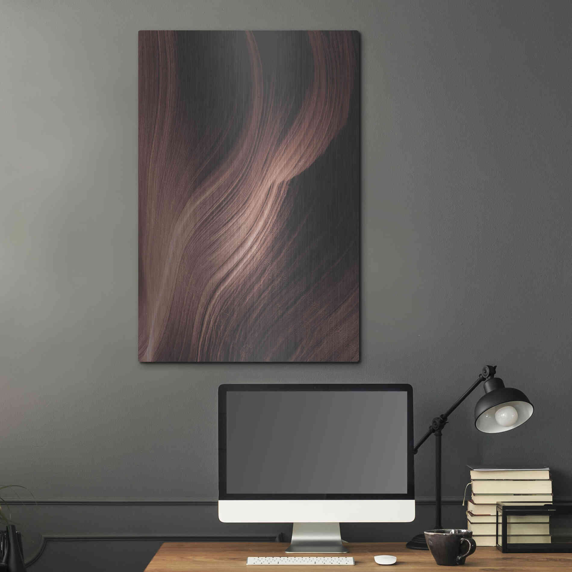 Luxe Metal Art 'Cave 1' by Design Fabrikken, Metal Wall Art,24x36