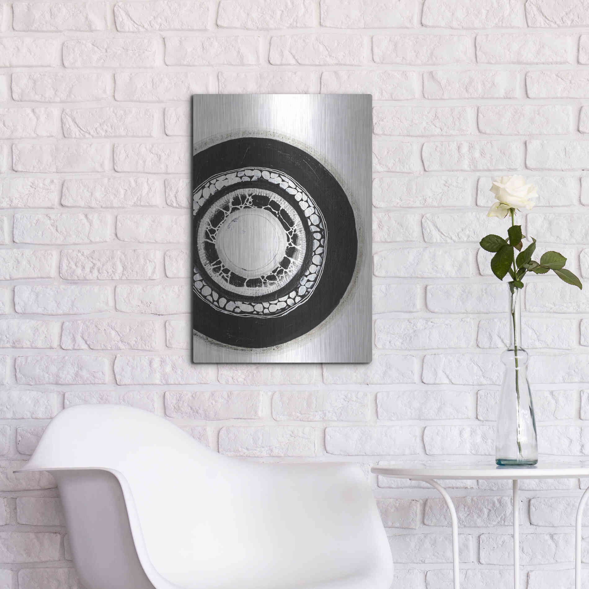 Luxe Metal Art 'Circuli 1' by Design Fabrikken, Metal Wall Art,16x24