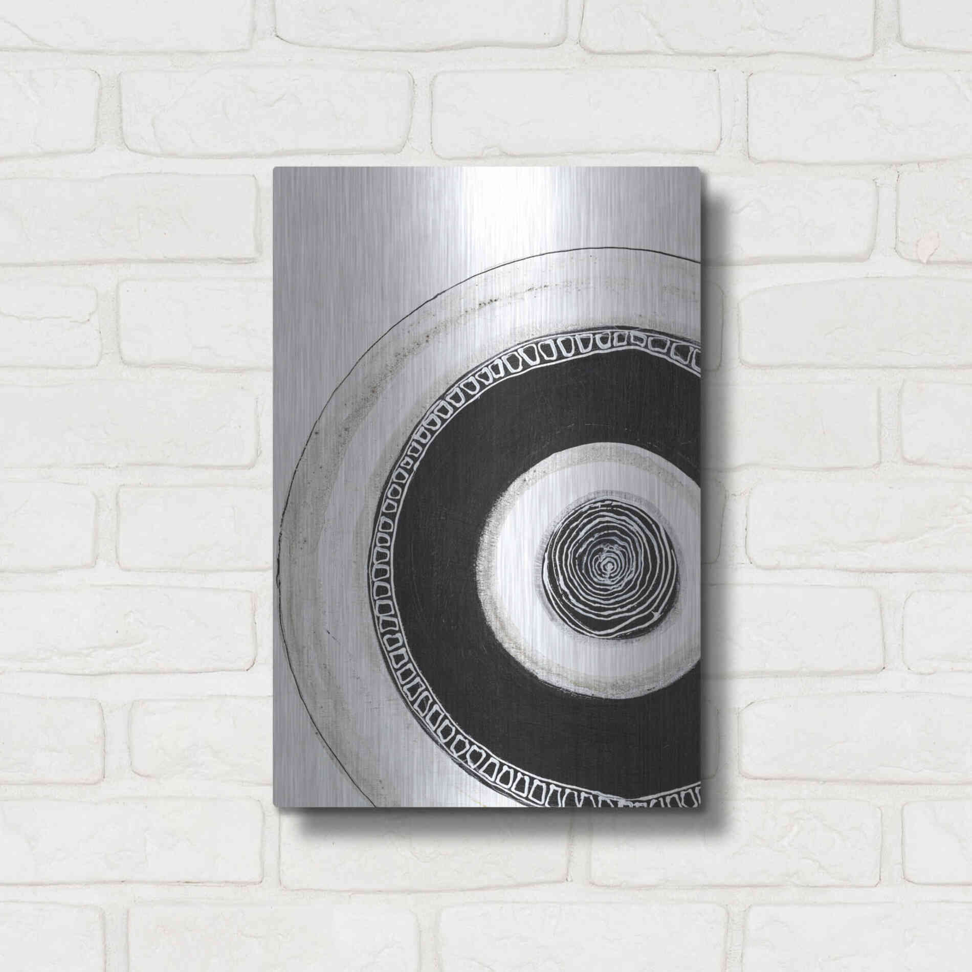 Luxe Metal Art 'Circuli 2' by Design Fabrikken, Metal Wall Art,12x16