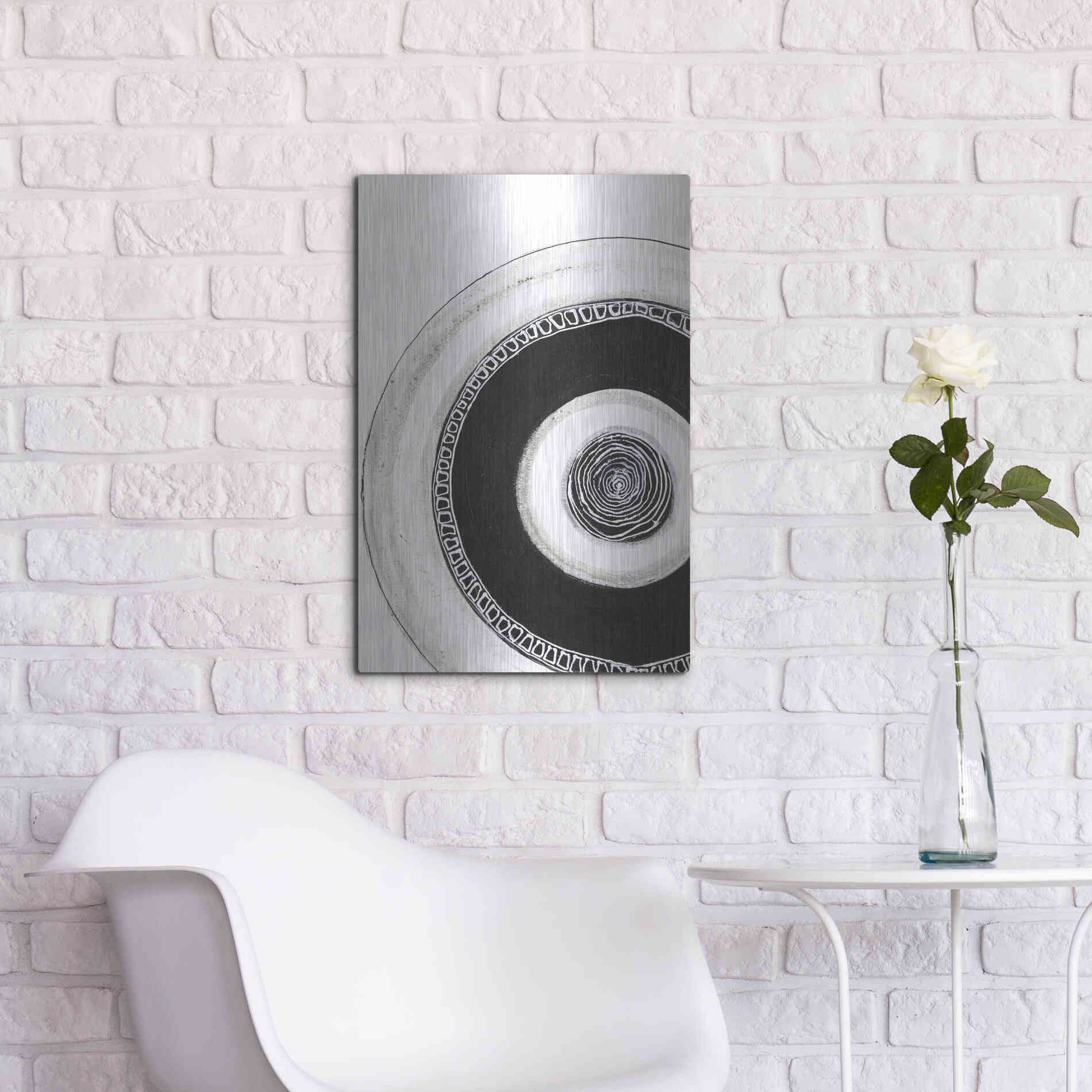 Luxe Metal Art 'Circuli 2' by Design Fabrikken, Metal Wall Art,16x24