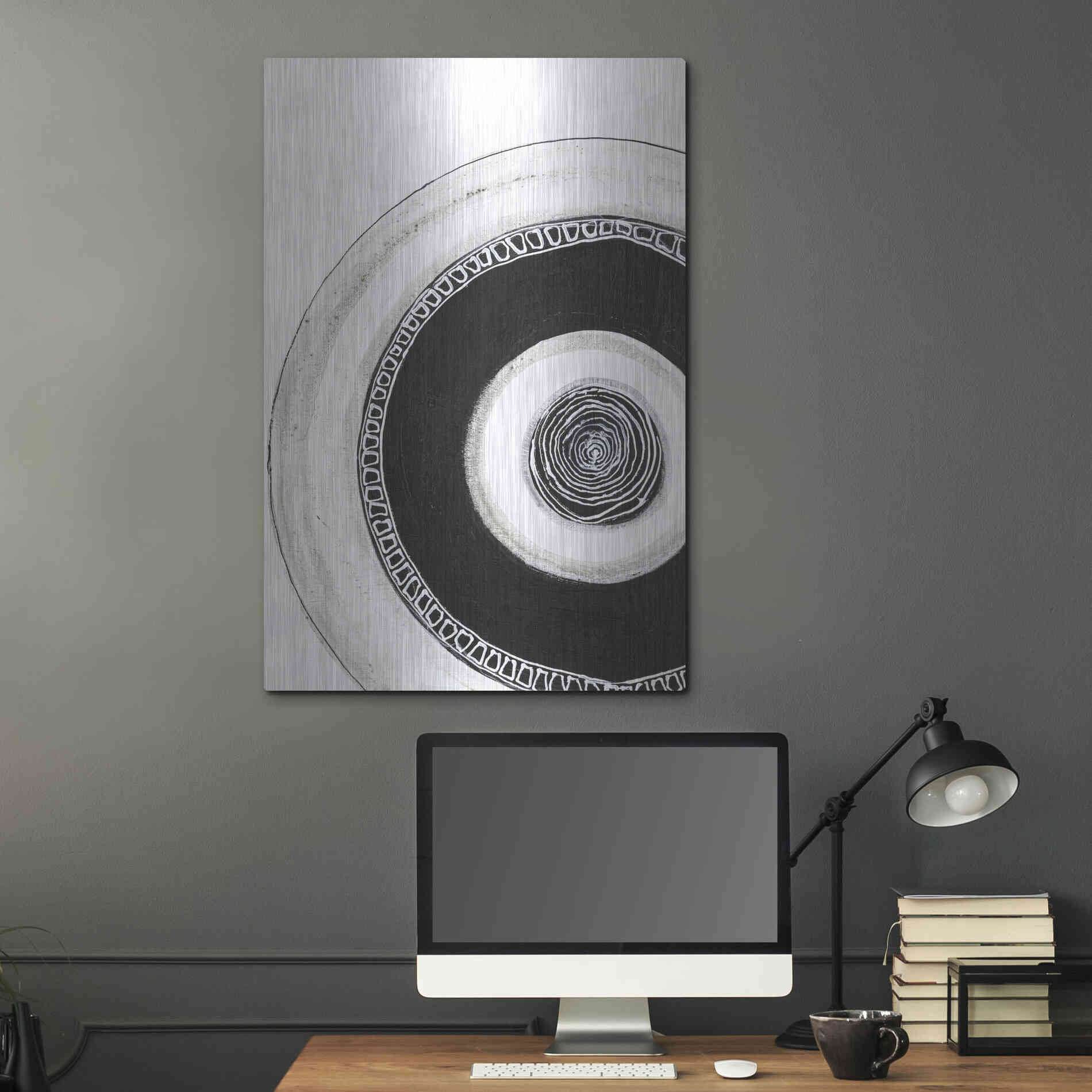 Luxe Metal Art 'Circuli 2' by Design Fabrikken, Metal Wall Art,24x36
