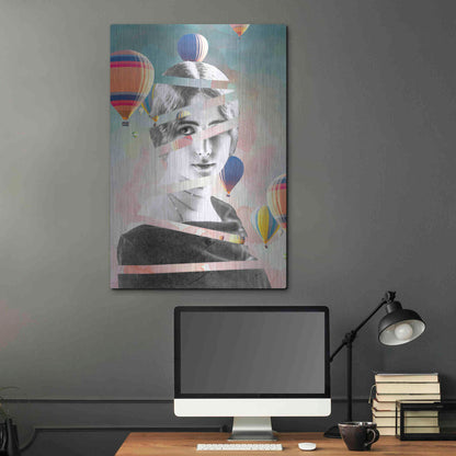 Luxe Metal Art 'Cleo De Merode Baloons' by Design Fabrikken, Metal Wall Art,24x36