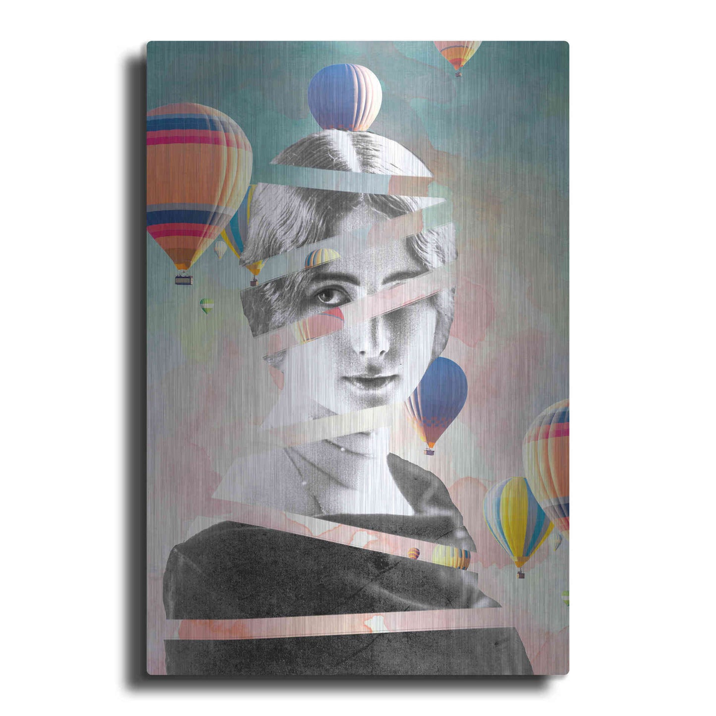 Luxe Metal Art 'Cleo De Merode Baloons' by Design Fabrikken, Metal Wall Art