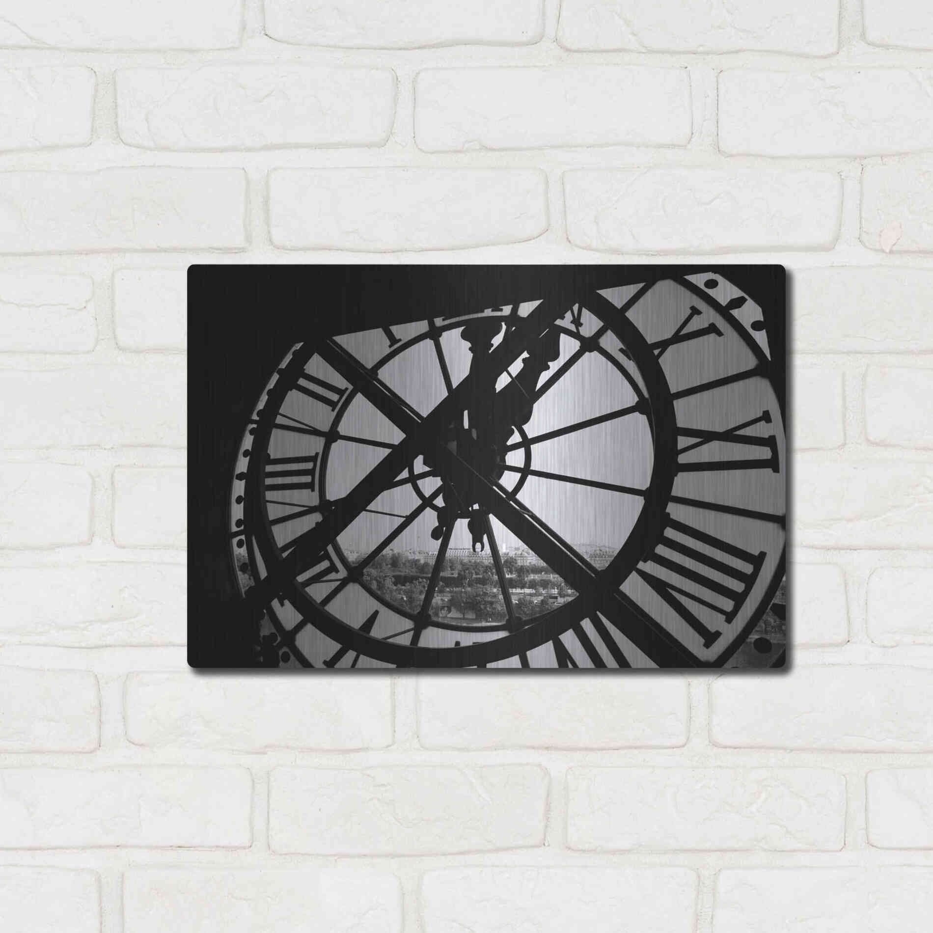 Luxe Metal Art 'Clock Tower' by Design Fabrikken, Metal Wall Art,16x12