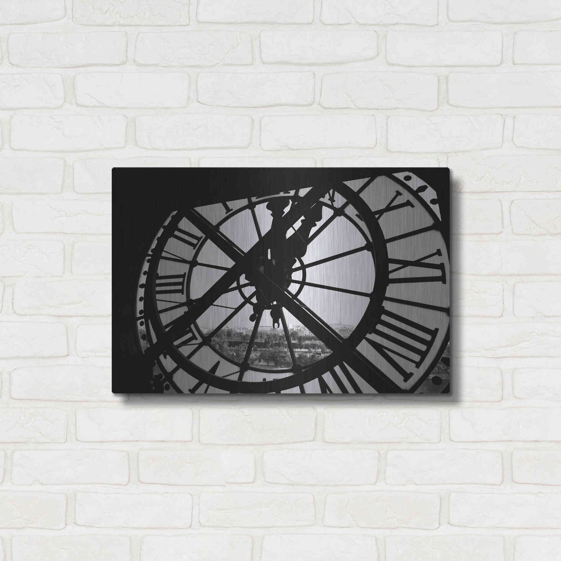 Luxe Metal Art 'Clock Tower' by Design Fabrikken, Metal Wall Art,24x16