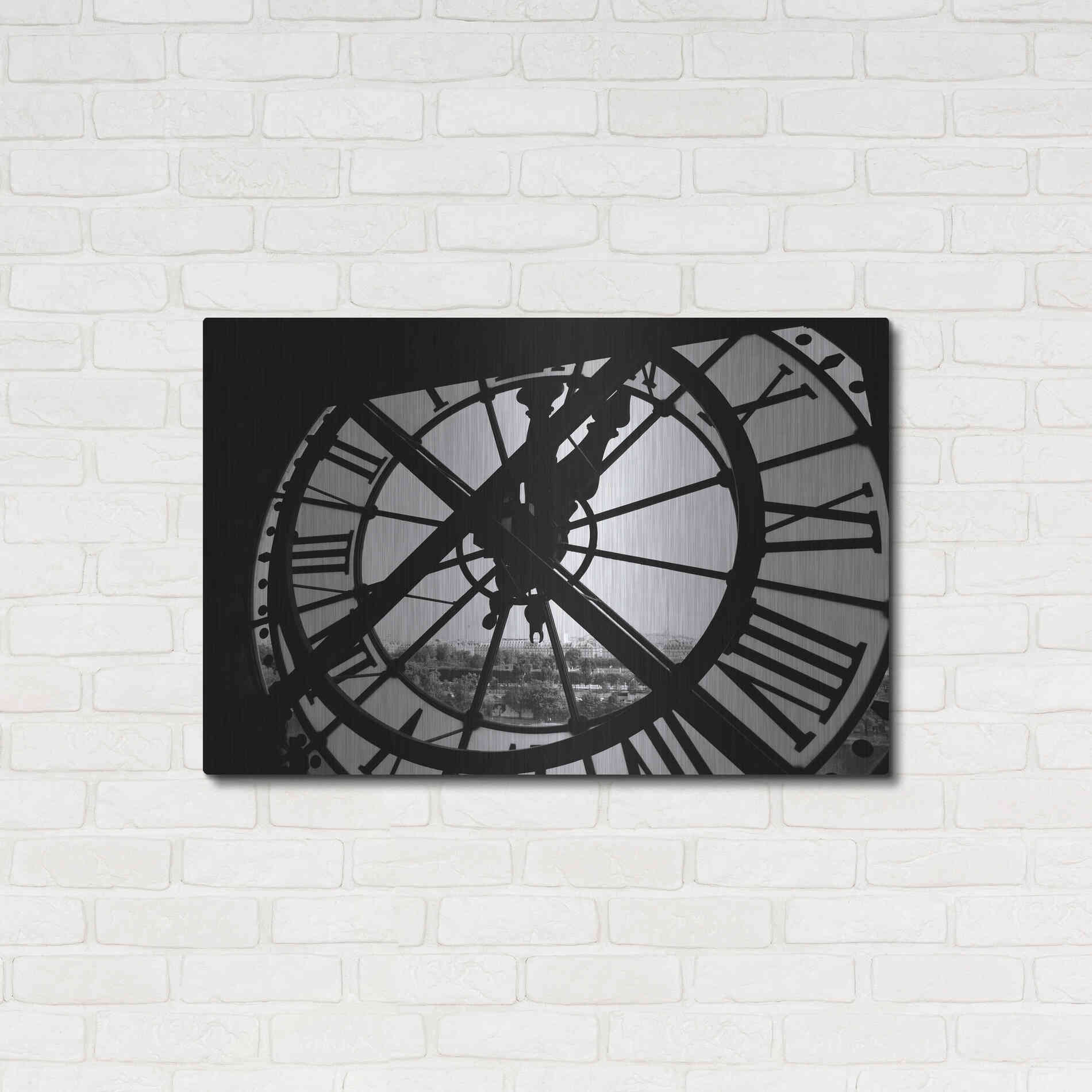 Luxe Metal Art 'Clock Tower' by Design Fabrikken, Metal Wall Art,36x24