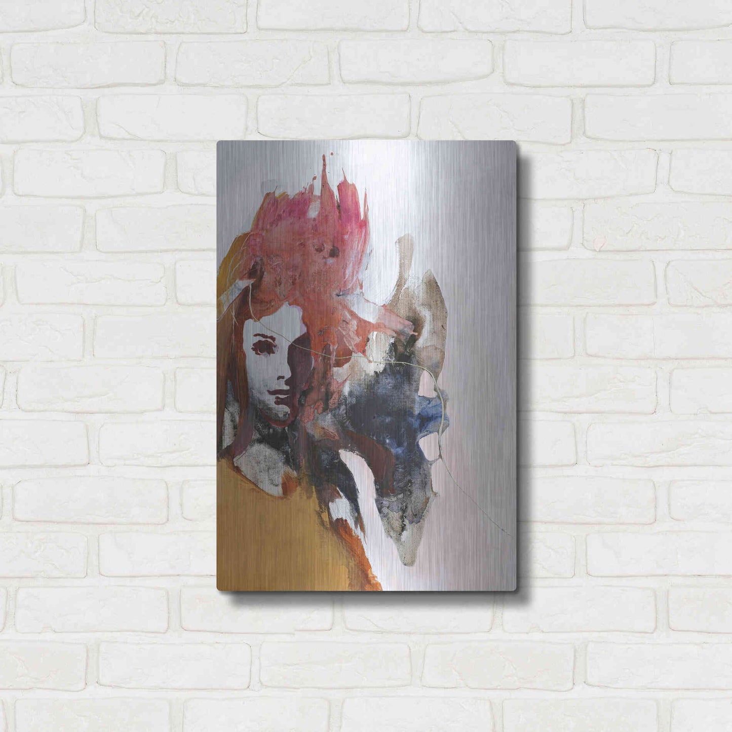 Luxe Metal Art 'Colorful Life 2' by Design Fabrikken, Metal Wall Art,16x24