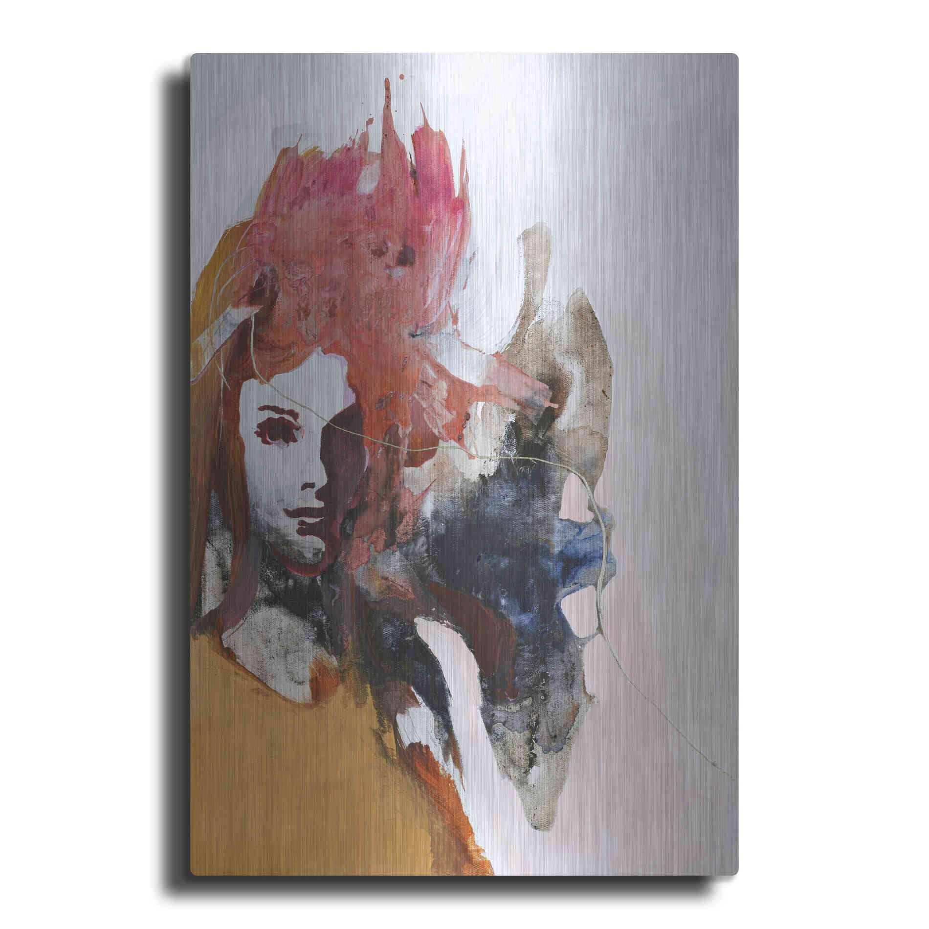 Luxe Metal Art 'Colorful Life 2' by Design Fabrikken, Metal Wall Art