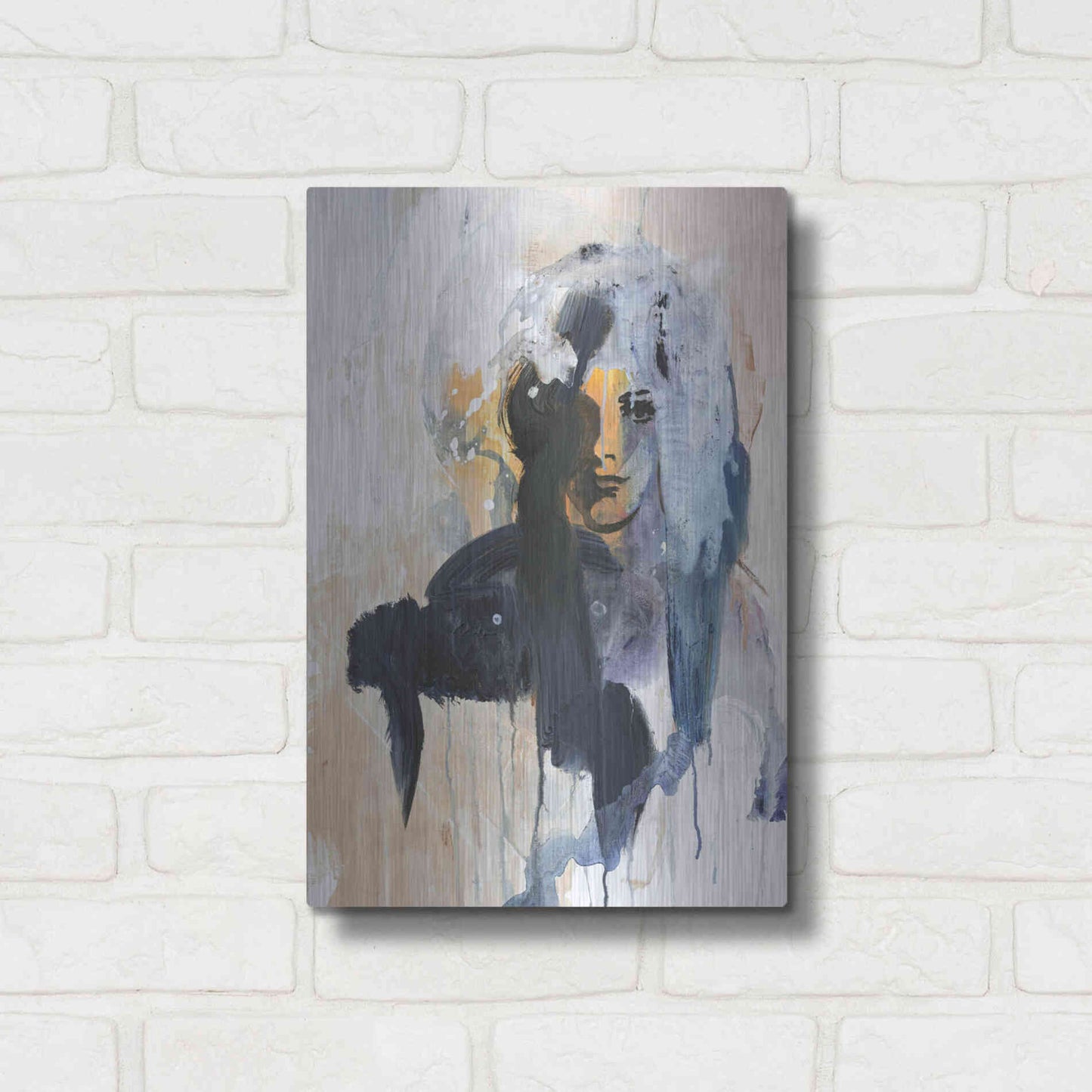 Luxe Metal Art 'Colorful Life 4' by Design Fabrikken, Metal Wall Art,12x16