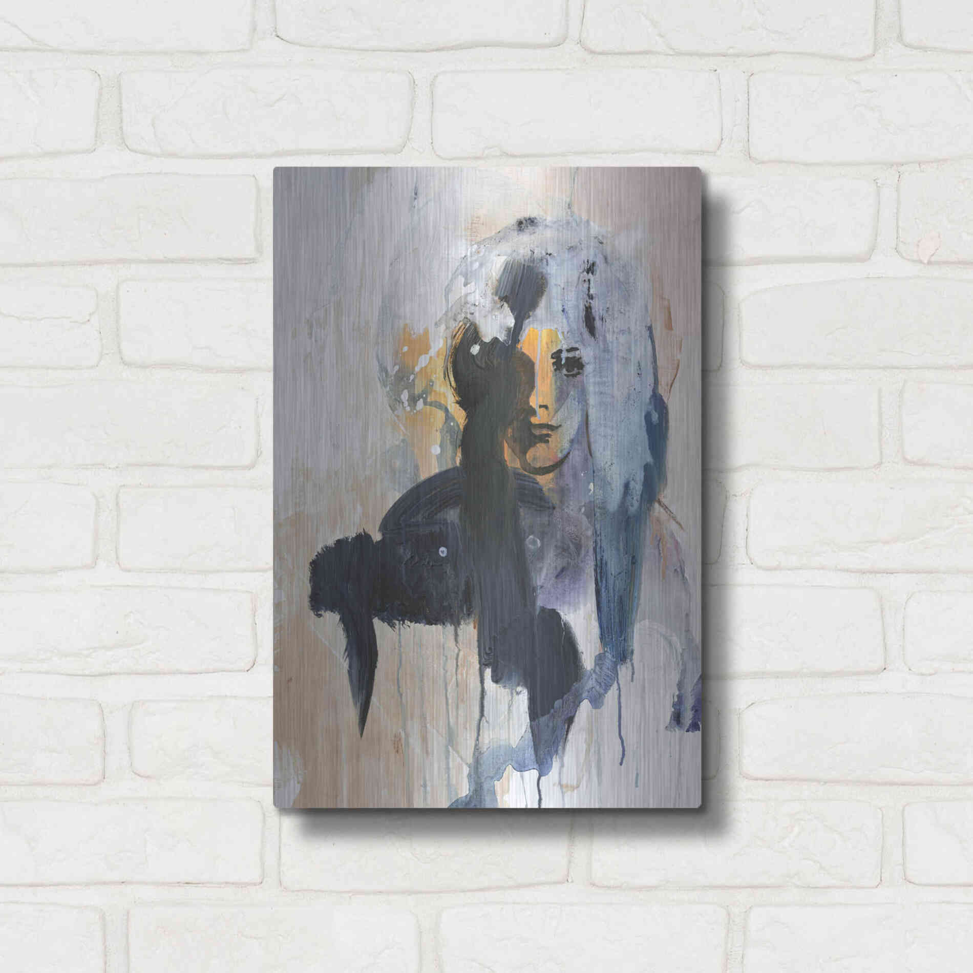 Luxe Metal Art 'Colorful Life 4' by Design Fabrikken, Metal Wall Art,12x16