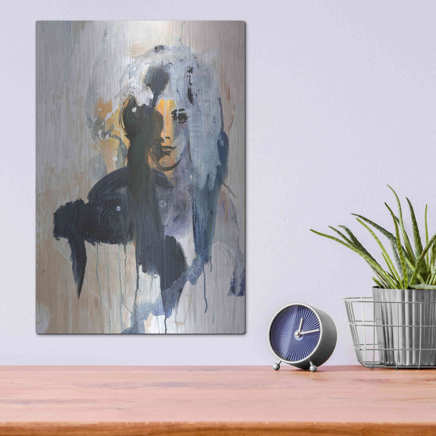 Luxe Metal Art 'Colorful Life 4' by Design Fabrikken, Metal Wall Art,12x16