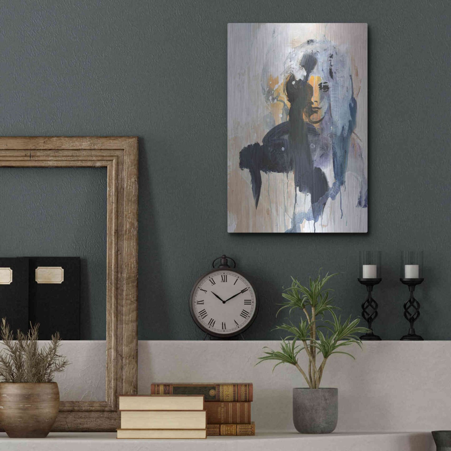 Luxe Metal Art 'Colorful Life 4' by Design Fabrikken, Metal Wall Art,12x16