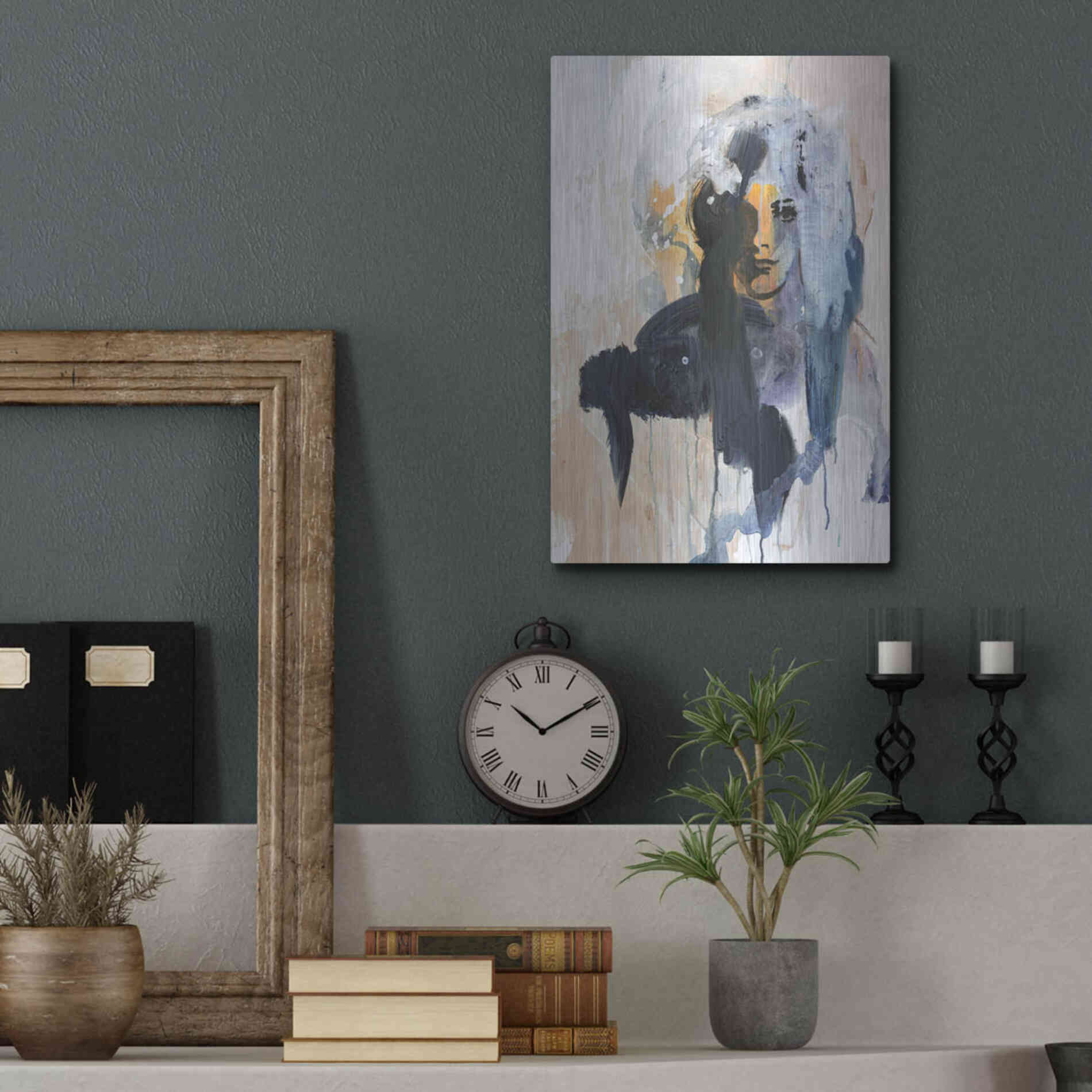 Luxe Metal Art 'Colorful Life 4' by Design Fabrikken, Metal Wall Art,12x16