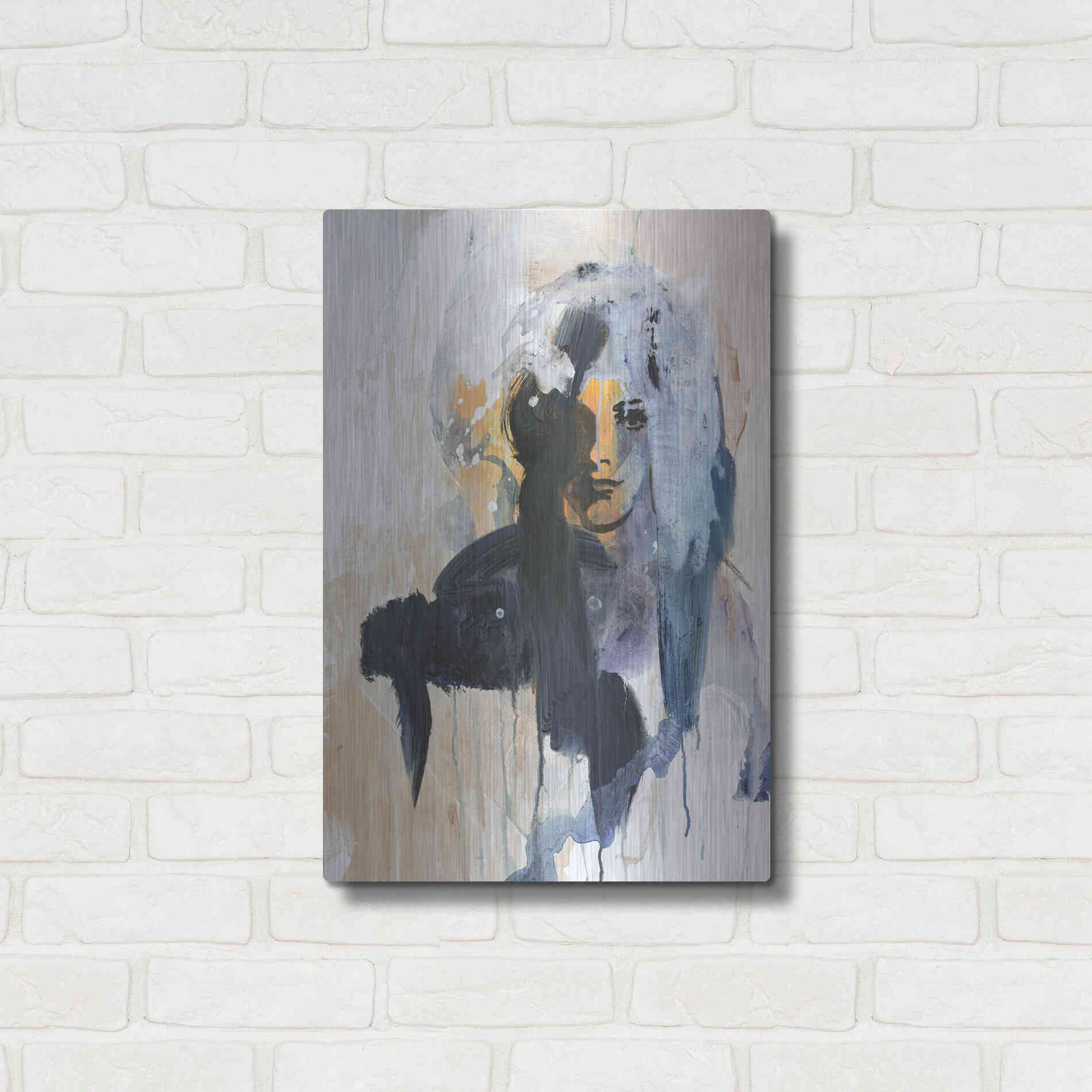 Luxe Metal Art 'Colorful Life 4' by Design Fabrikken, Metal Wall Art,16x24