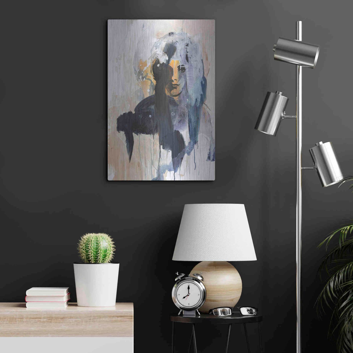 Luxe Metal Art 'Colorful Life 4' by Design Fabrikken, Metal Wall Art,16x24