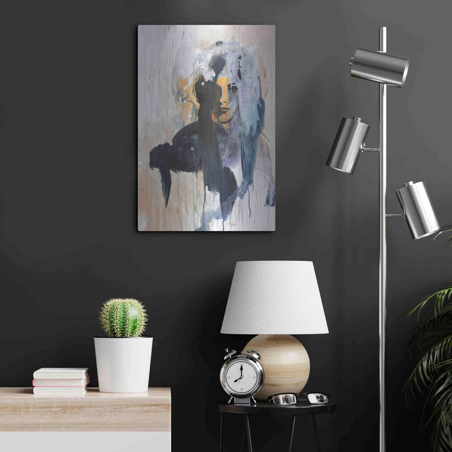 Luxe Metal Art 'Colorful Life 4' by Design Fabrikken, Metal Wall Art,16x24