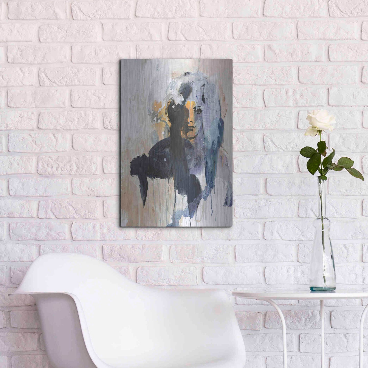 Luxe Metal Art 'Colorful Life 4' by Design Fabrikken, Metal Wall Art,16x24