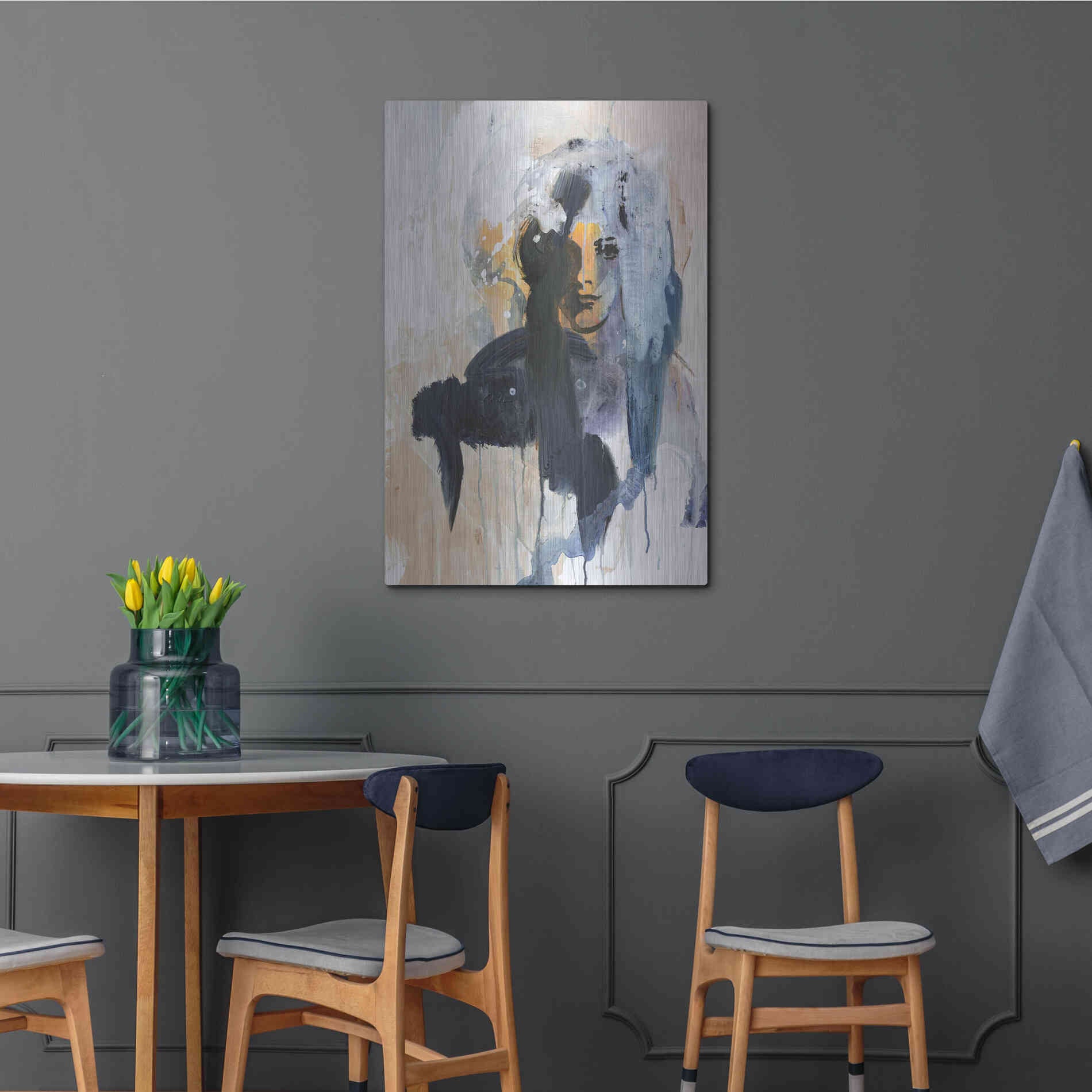 Luxe Metal Art 'Colorful Life 4' by Design Fabrikken, Metal Wall Art,24x36