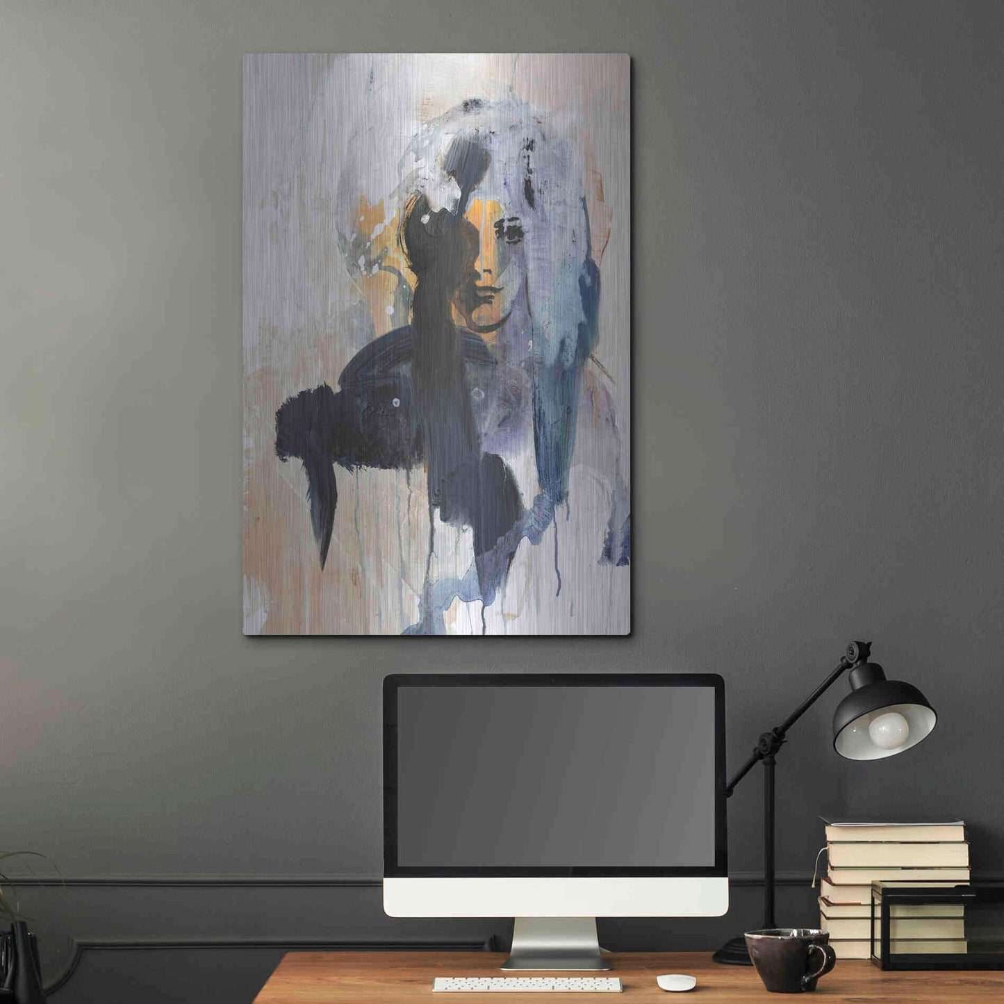 Luxe Metal Art 'Colorful Life 4' by Design Fabrikken, Metal Wall Art,24x36