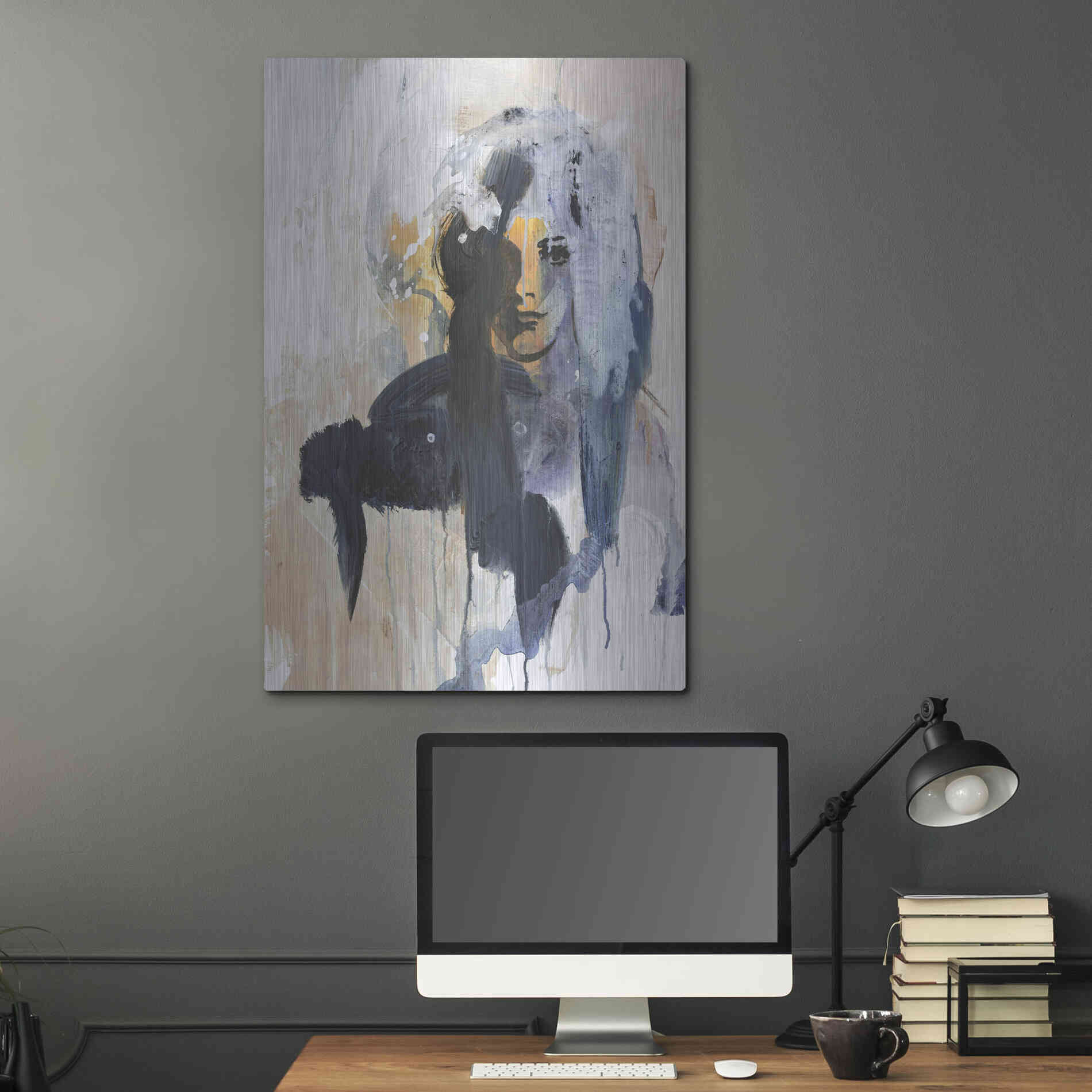 Luxe Metal Art 'Colorful Life 4' by Design Fabrikken, Metal Wall Art,24x36