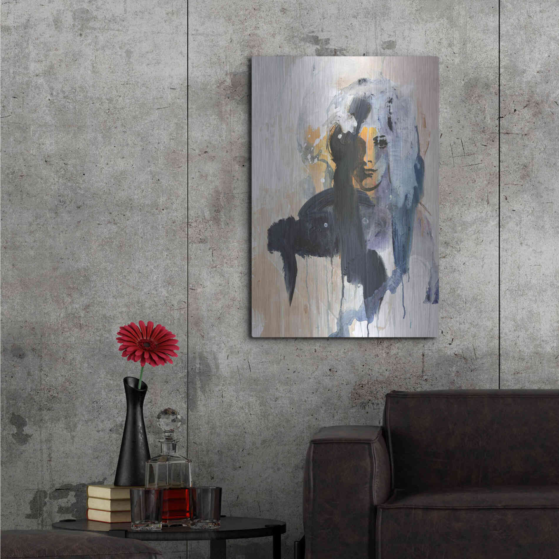 Luxe Metal Art 'Colorful Life 4' by Design Fabrikken, Metal Wall Art,24x36