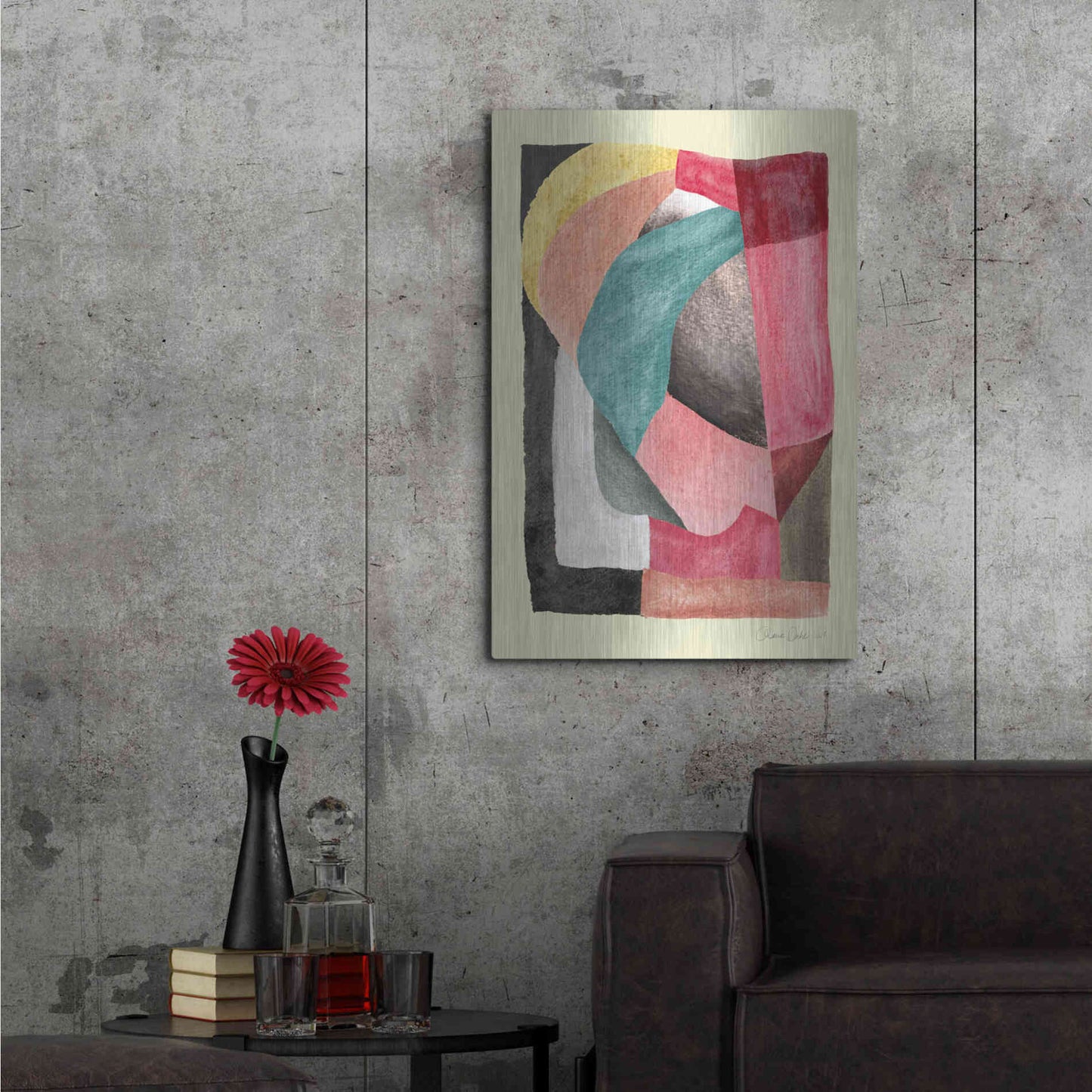 Luxe Metal Art 'Compose' by Design Fabrikken, Metal Wall Art,24x36