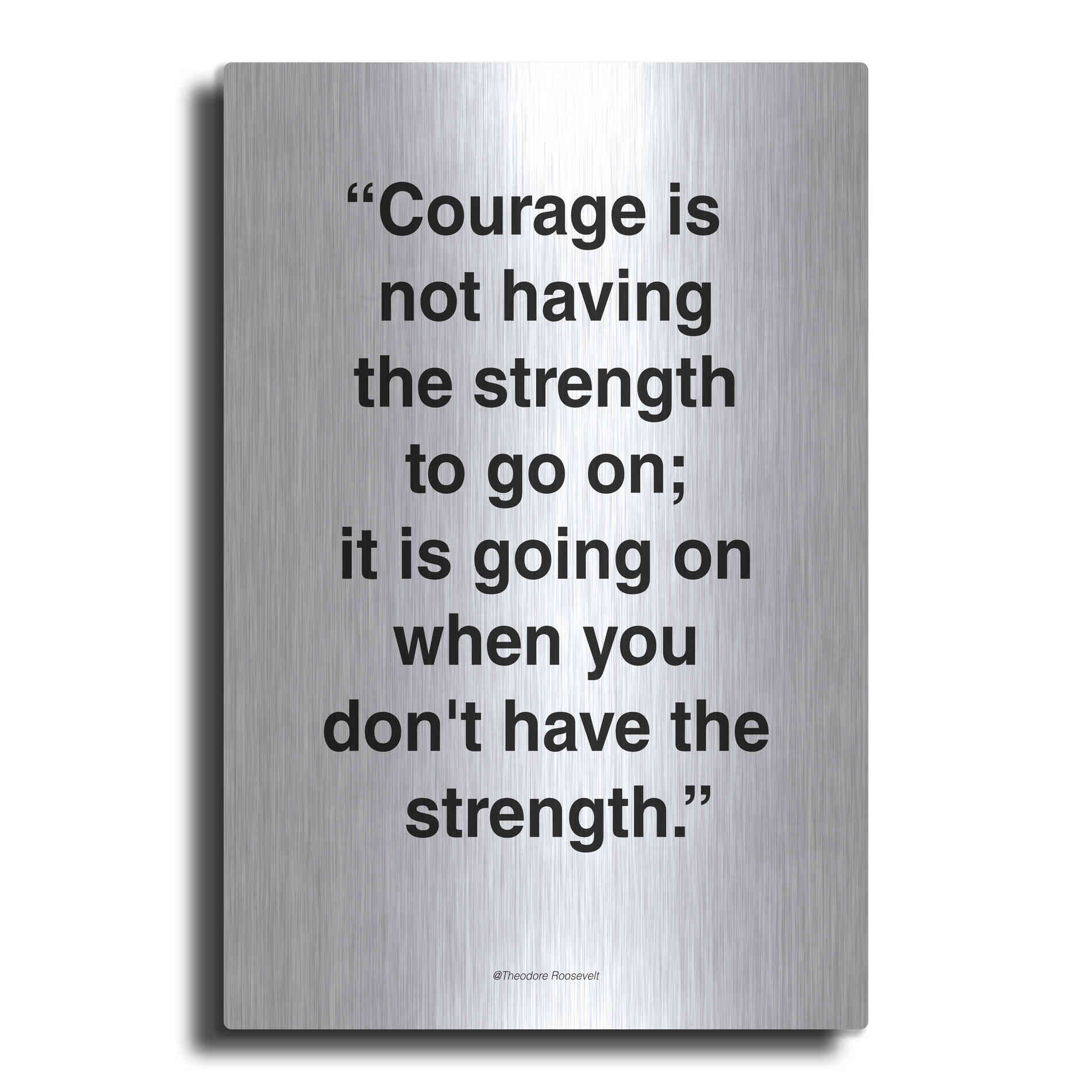 Luxe Metal Art 'Courage' by Design Fabrikken, Metal Wall Art