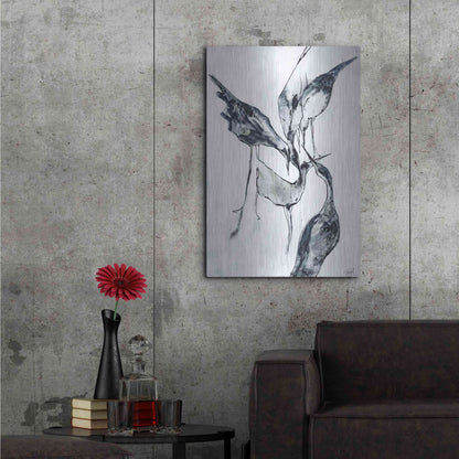 Luxe Metal Art 'Crane 2' by Design Fabrikken, Metal Wall Art,24x36