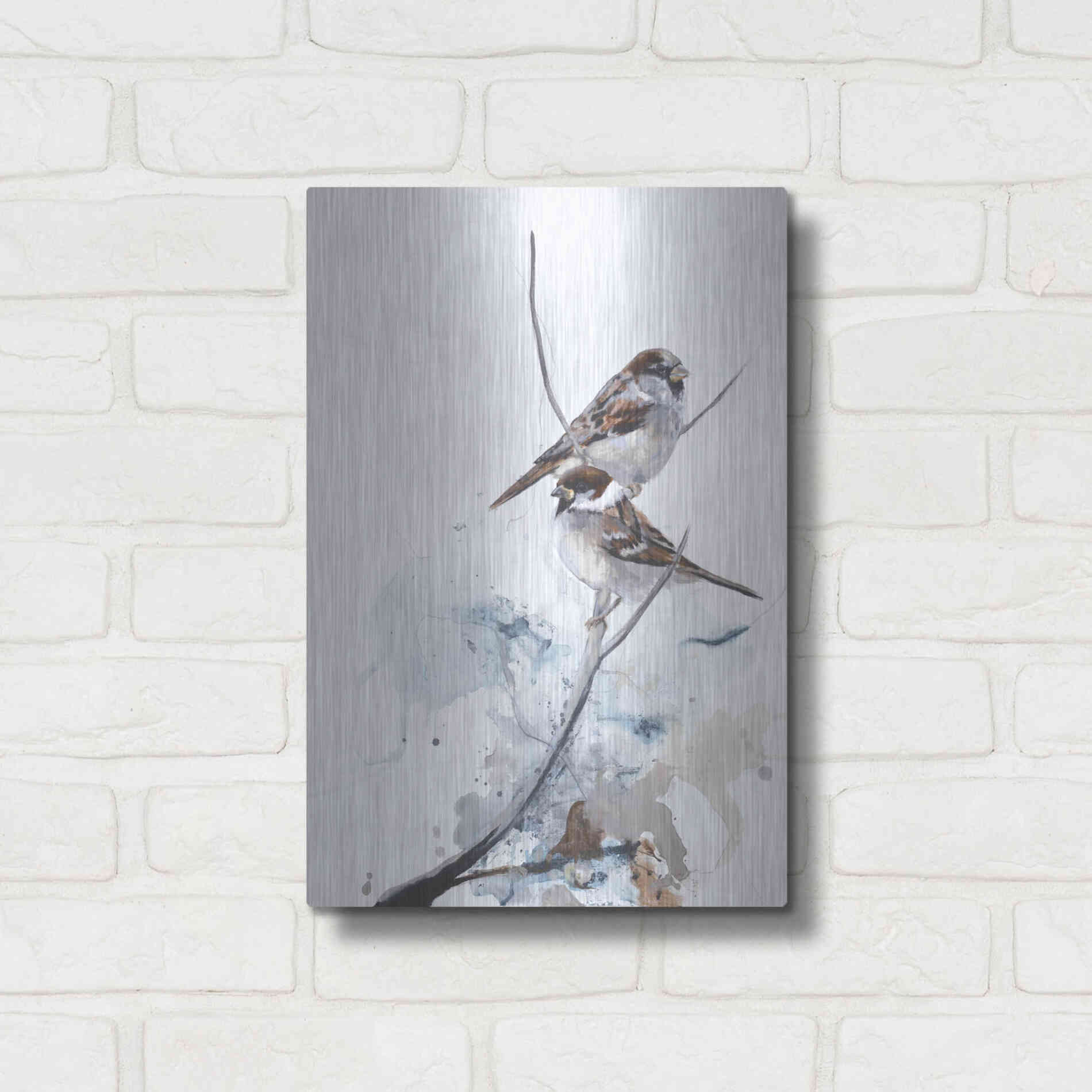 Luxe Metal Art 'Curiosity 1' by Design Fabrikken, Metal Wall Art,12x16