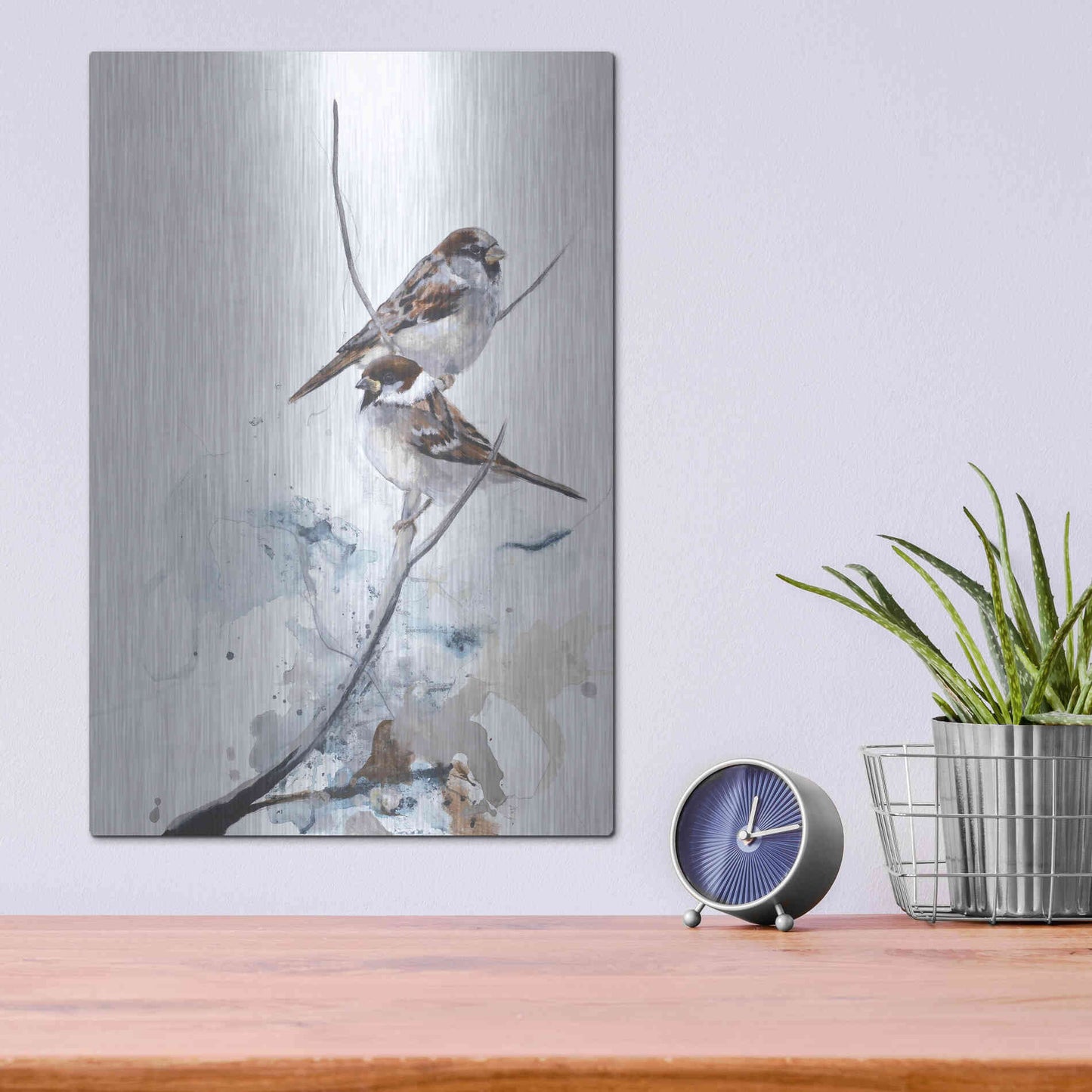 Luxe Metal Art 'Curiosity 1' by Design Fabrikken, Metal Wall Art,12x16