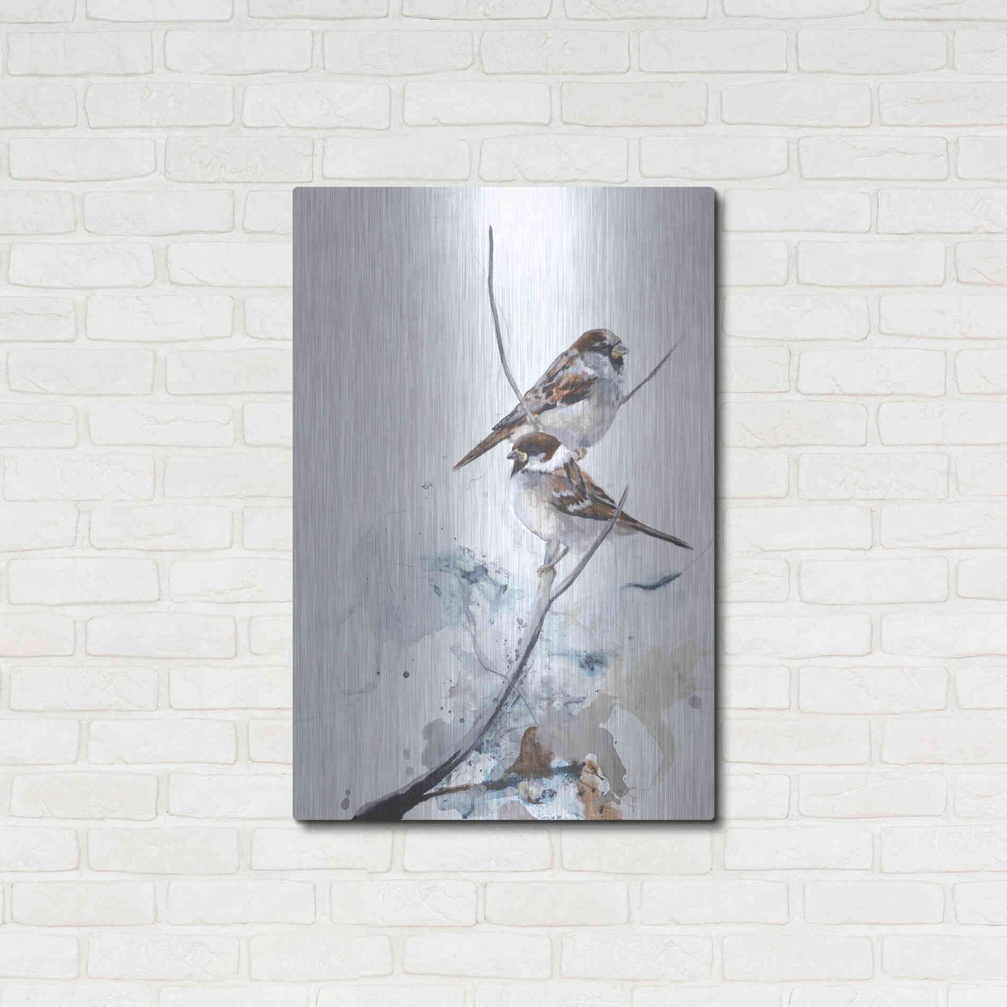 Luxe Metal Art 'Curiosity 1' by Design Fabrikken, Metal Wall Art,24x36