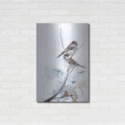 Luxe Metal Art 'Curiosity 1' by Design Fabrikken, Metal Wall Art,24x36