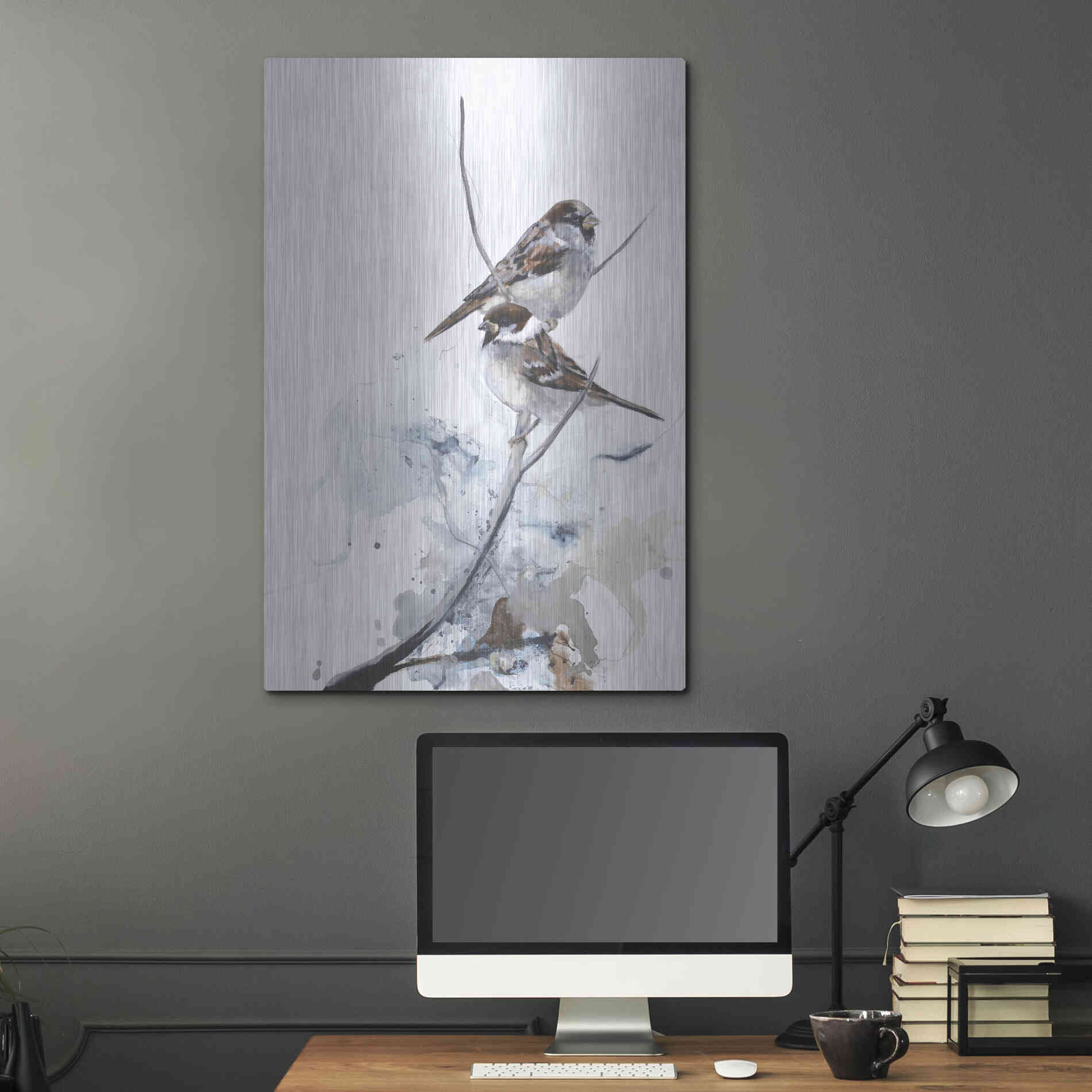 Luxe Metal Art 'Curiosity 1' by Design Fabrikken, Metal Wall Art,24x36