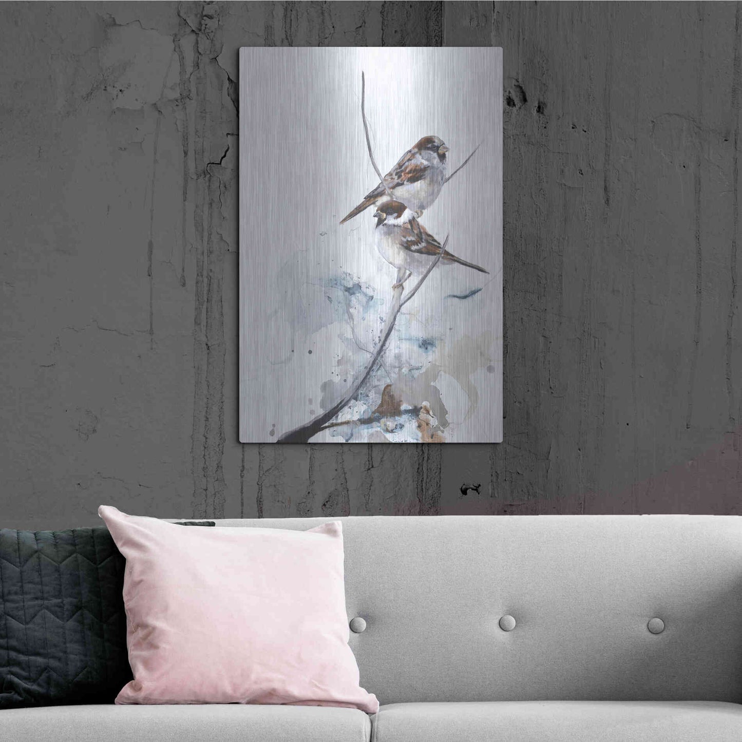 Luxe Metal Art 'Curiosity 1' by Design Fabrikken, Metal Wall Art,24x36