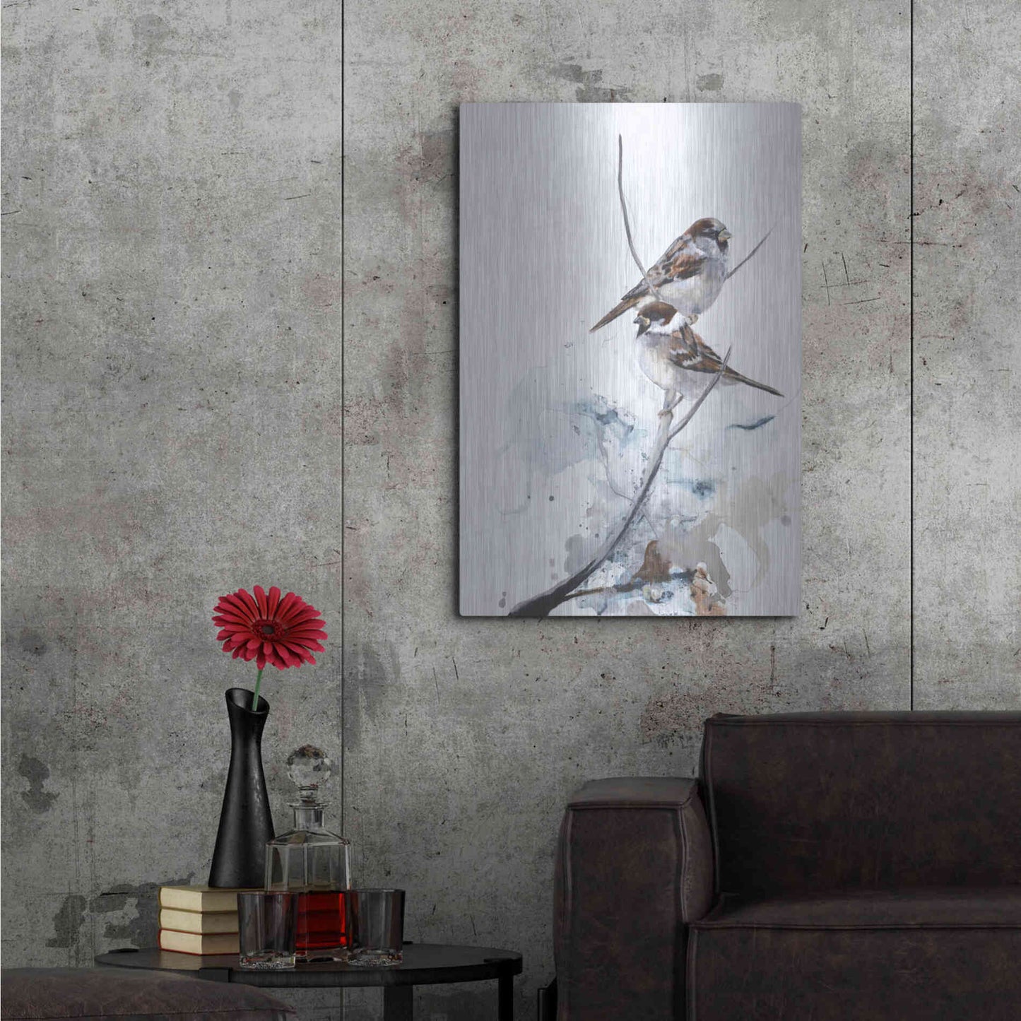 Luxe Metal Art 'Curiosity 1' by Design Fabrikken, Metal Wall Art,24x36