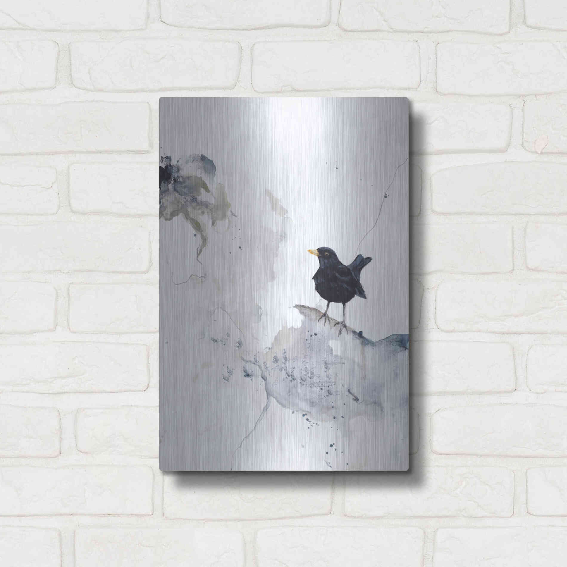 Luxe Metal Art 'Curiosity 2' by Design Fabrikken, Metal Wall Art,12x16