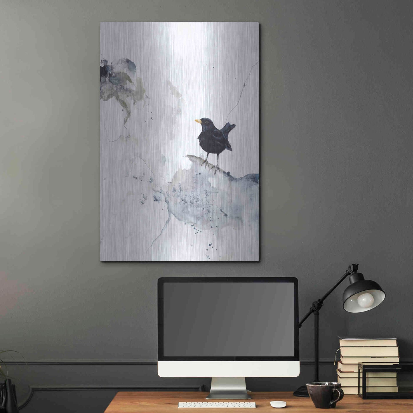 Luxe Metal Art 'Curiosity 2' by Design Fabrikken, Metal Wall Art,24x36