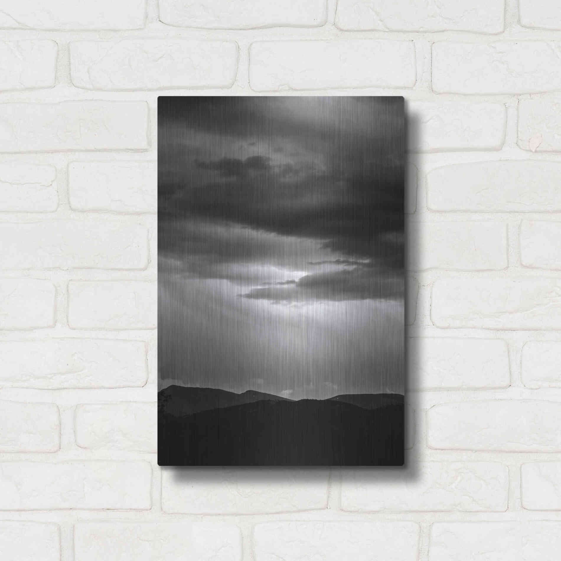 Luxe Metal Art 'Dark Skies' by Design Fabrikken, Metal Wall Art,12x16