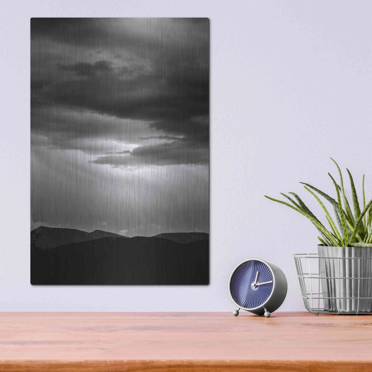 Luxe Metal Art 'Dark Skies' by Design Fabrikken, Metal Wall Art,12x16