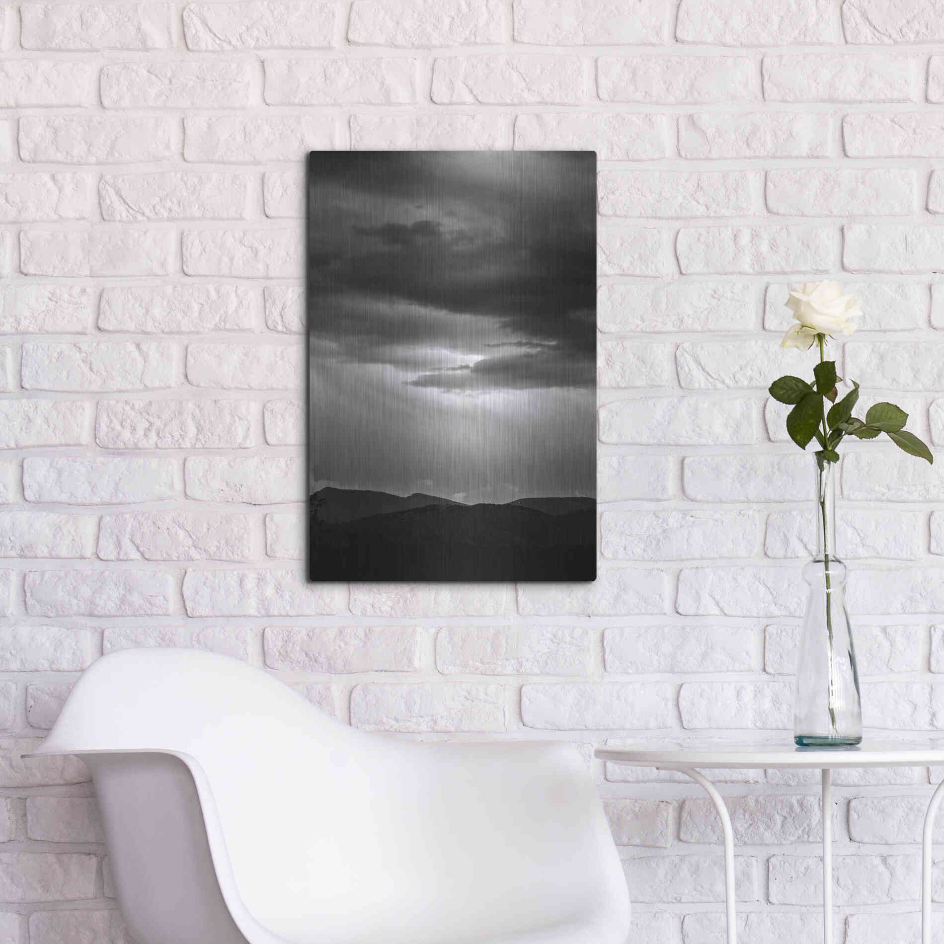 Luxe Metal Art 'Dark Skies' by Design Fabrikken, Metal Wall Art,16x24